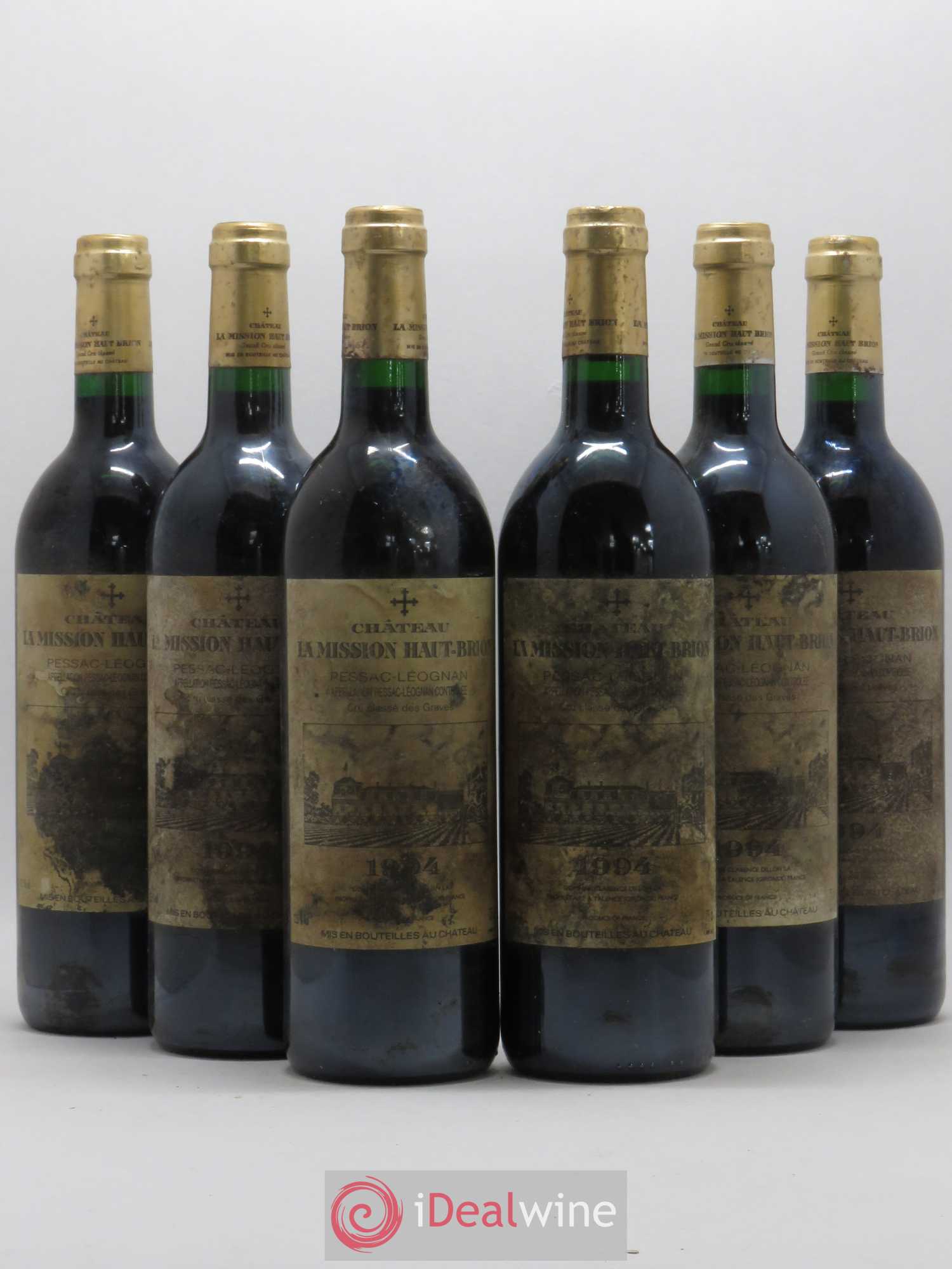 Château la Mission Haut-Brion Cru Classé de Graves 1994 - Lot de 6 bouteilles - 0