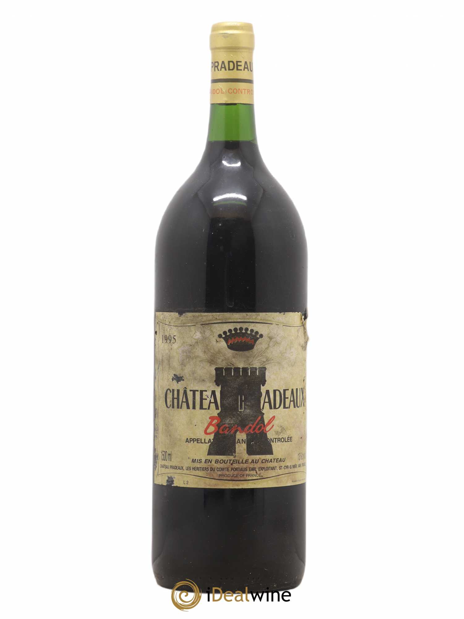 Bandol Château Pradeaux Famille Portalis 1995 - Lot de 1 magnum - 0