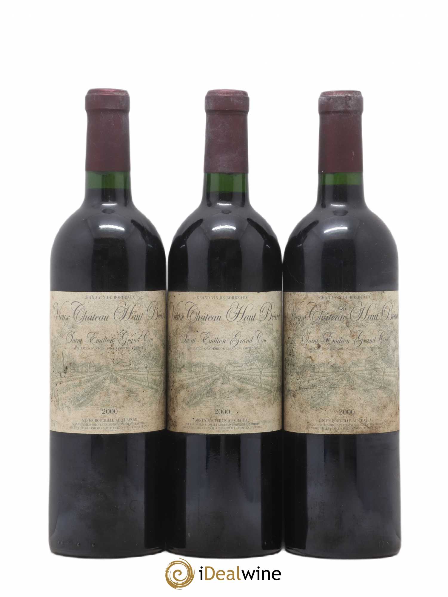 Saint-Émilion Grand Cru Château Haut Beard 2000 - Posten von 6 Flaschen - 1