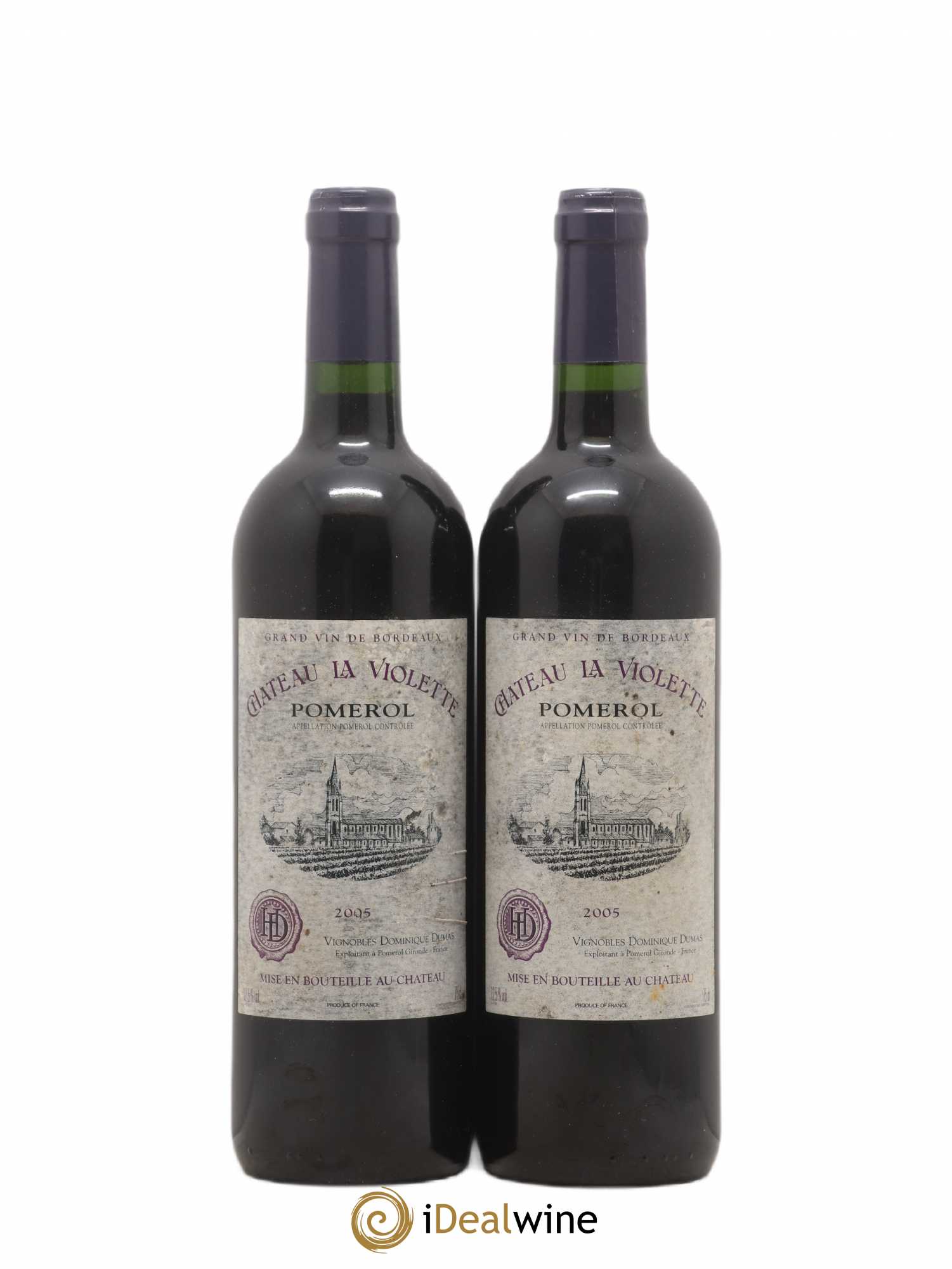 Château la Violette 2005 - Lot de 2 bouteilles - 0
