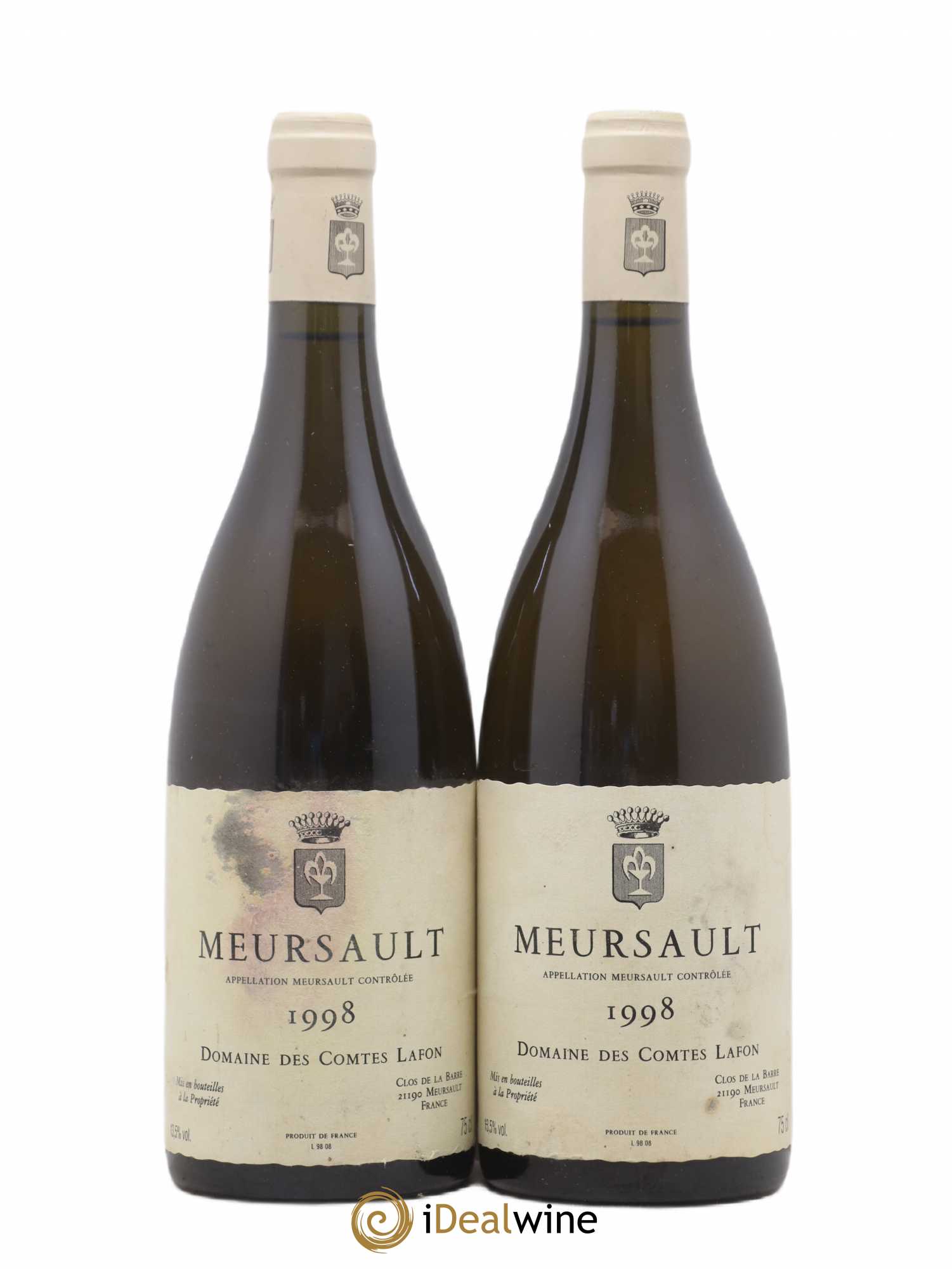 Meursault Comtes Lafon (Domaine des) 1998 - Lot de 2 bouteilles - 0