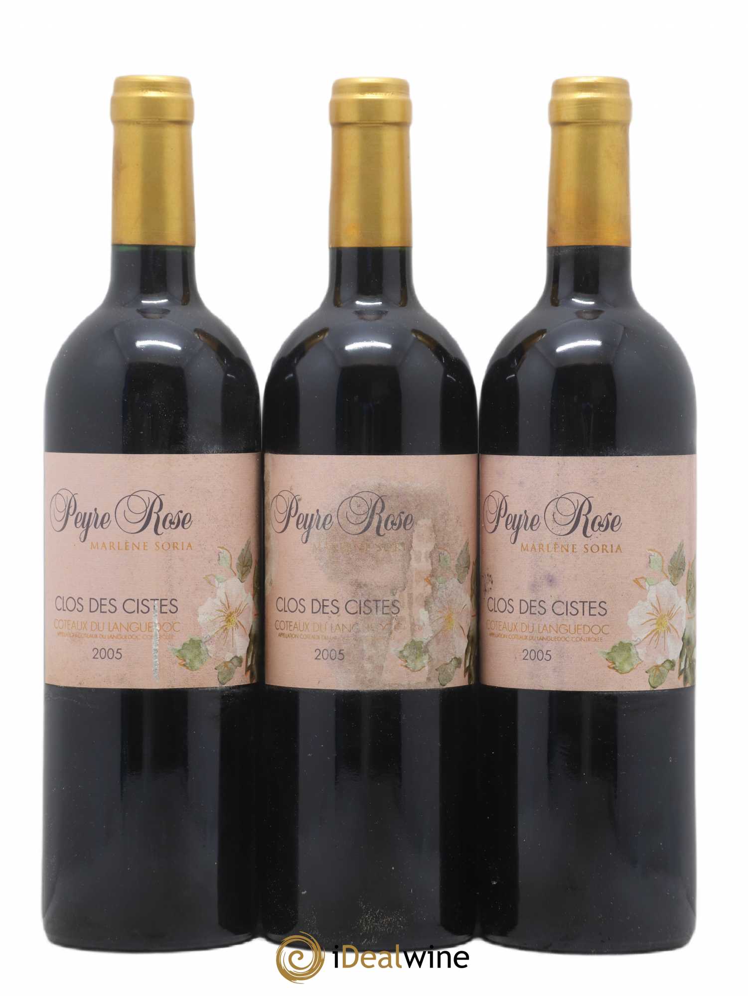 Vin de France (anciennement Coteaux du Languedoc) Domaine Peyre Rose Les Cistes Marlène Soria 2005 - Lot de 3 bouteilles - 0