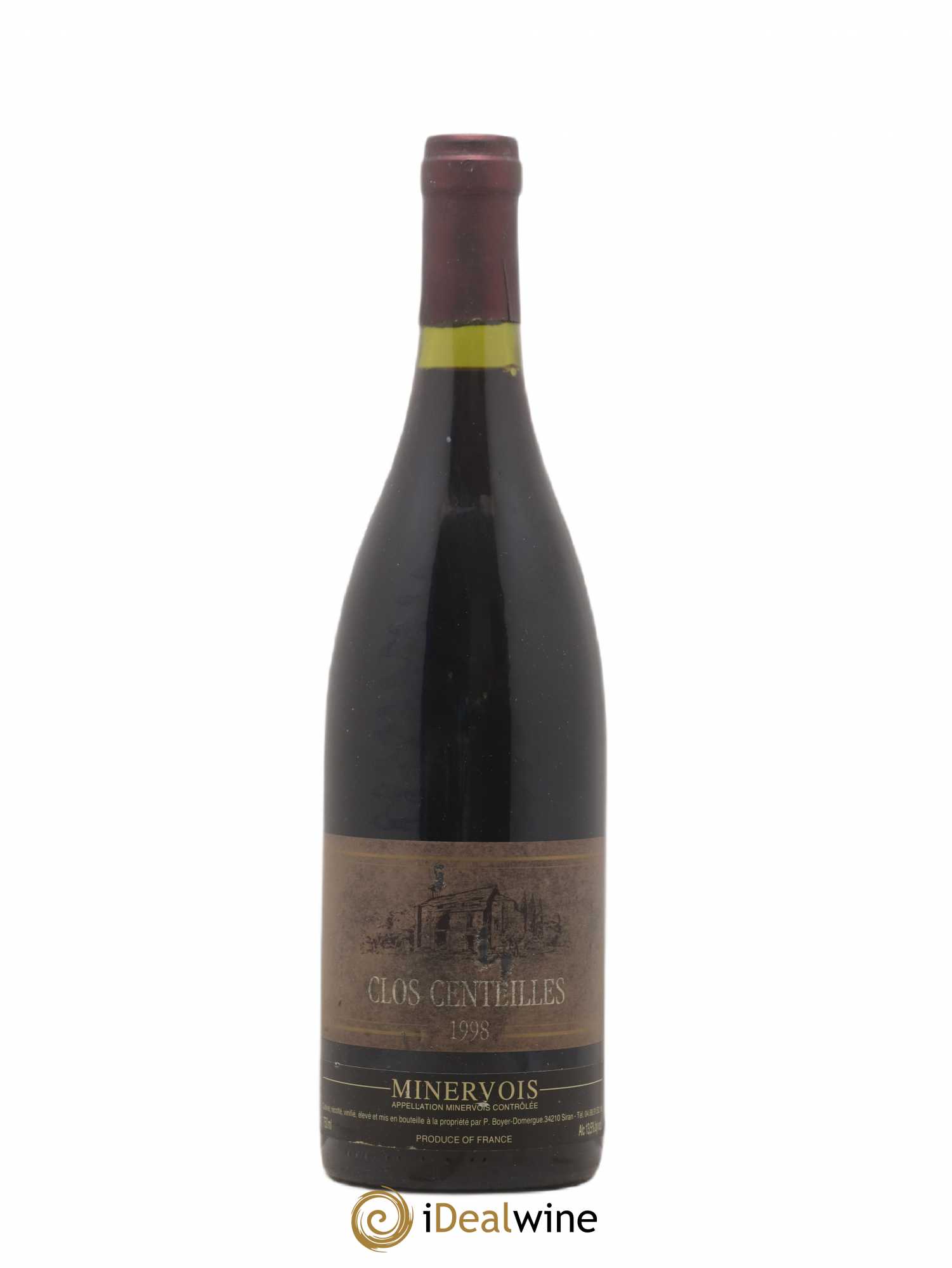 Minervois Clos Centeilles 1998 - Lot de 1 bouteille - 0