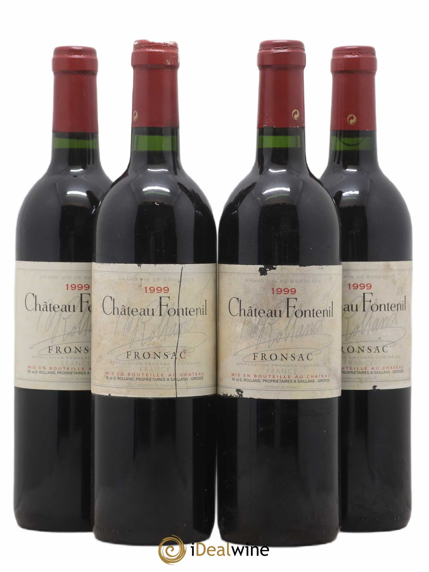 Château Fontenil 1999 - Lot de 4 bouteilles - 0
