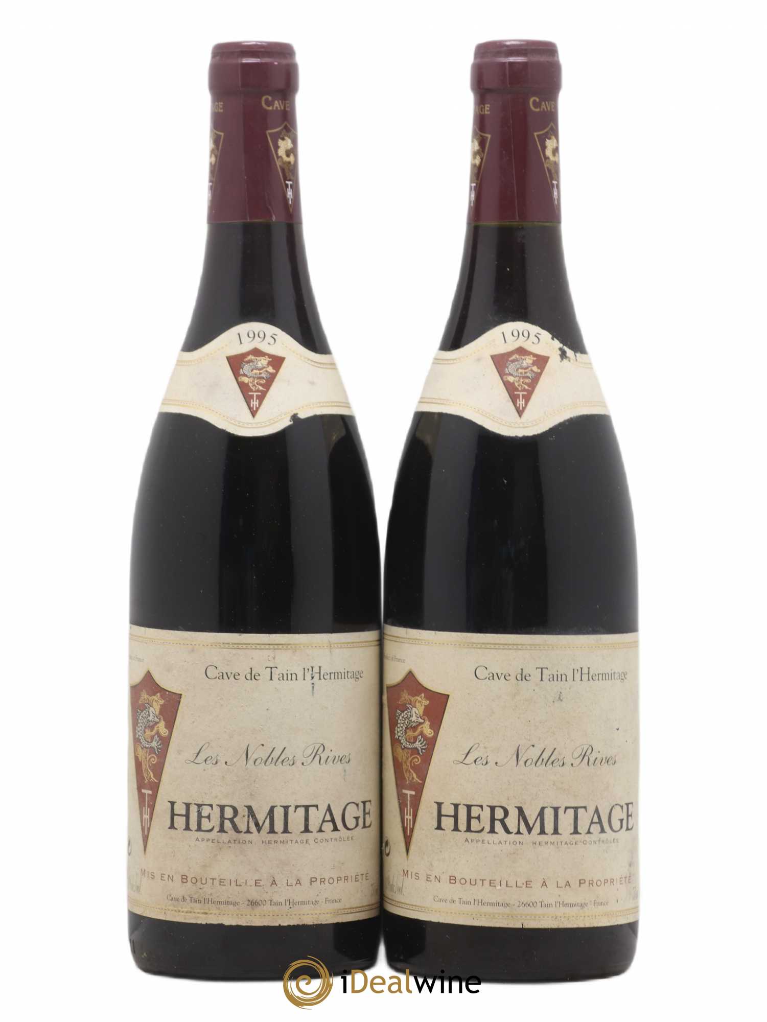 Hermitage Cave De Tain 1995 - Lot de 2 bouteilles - 0
