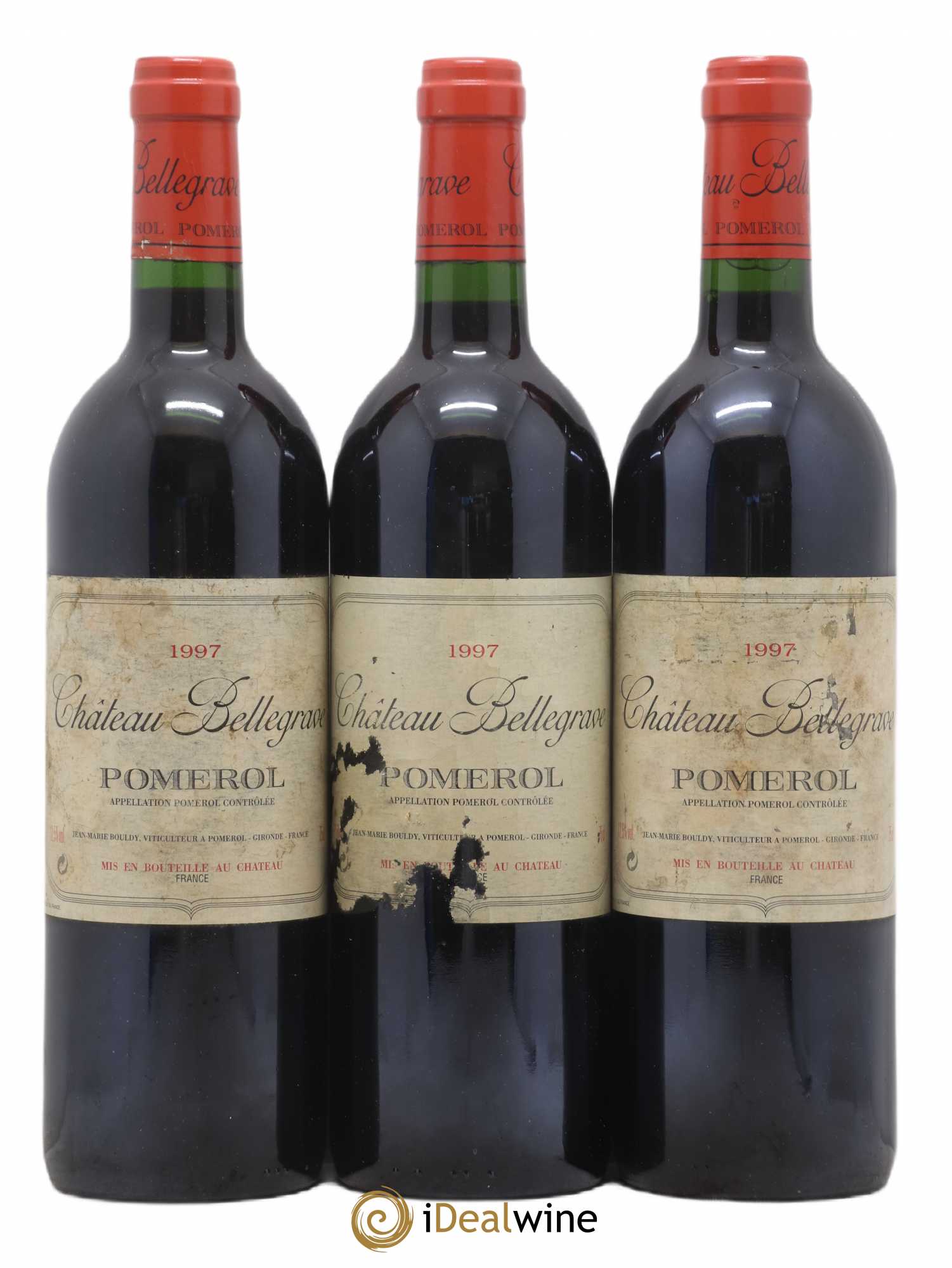 Château Bellegrave 1997 - Lot de 3 bouteilles - 0