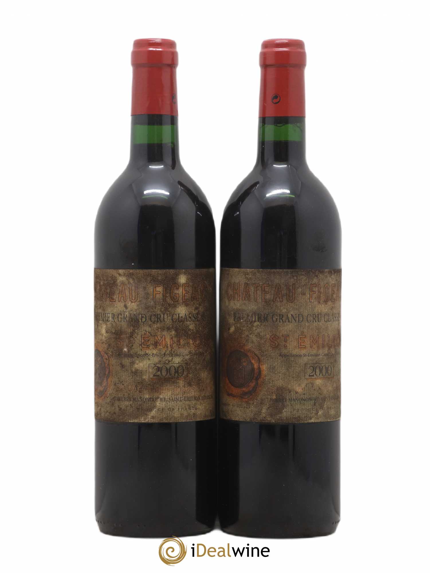 Château Figeac 1er Grand Cru Classé A 2000 - Lot de 2 bouteilles - 0