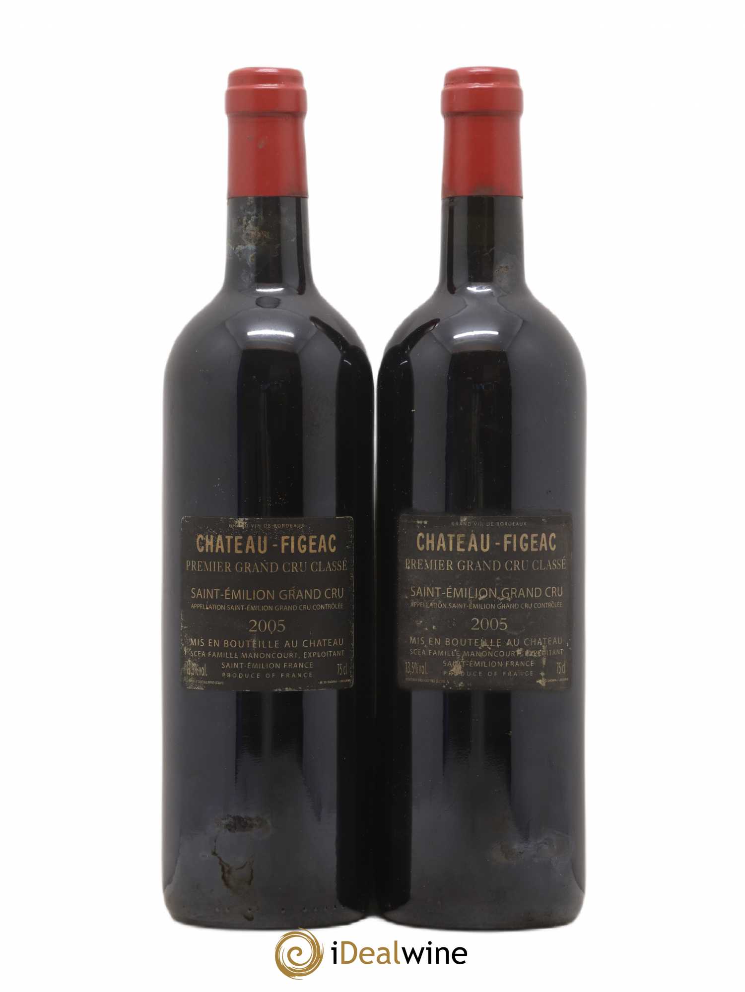 Château Figeac 1er Grand Cru Classé A 2005 - Lot de 2 bouteilles - 1
