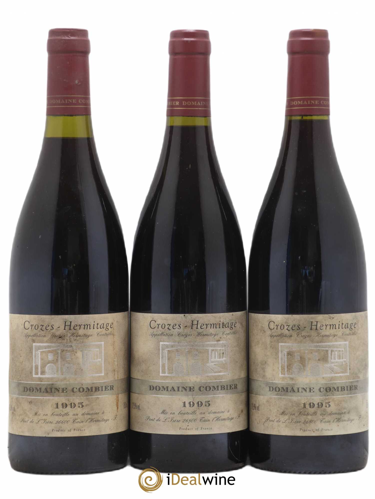 Crozes-Hermitage Combier 1995 - Lot de 3 bouteilles - 0