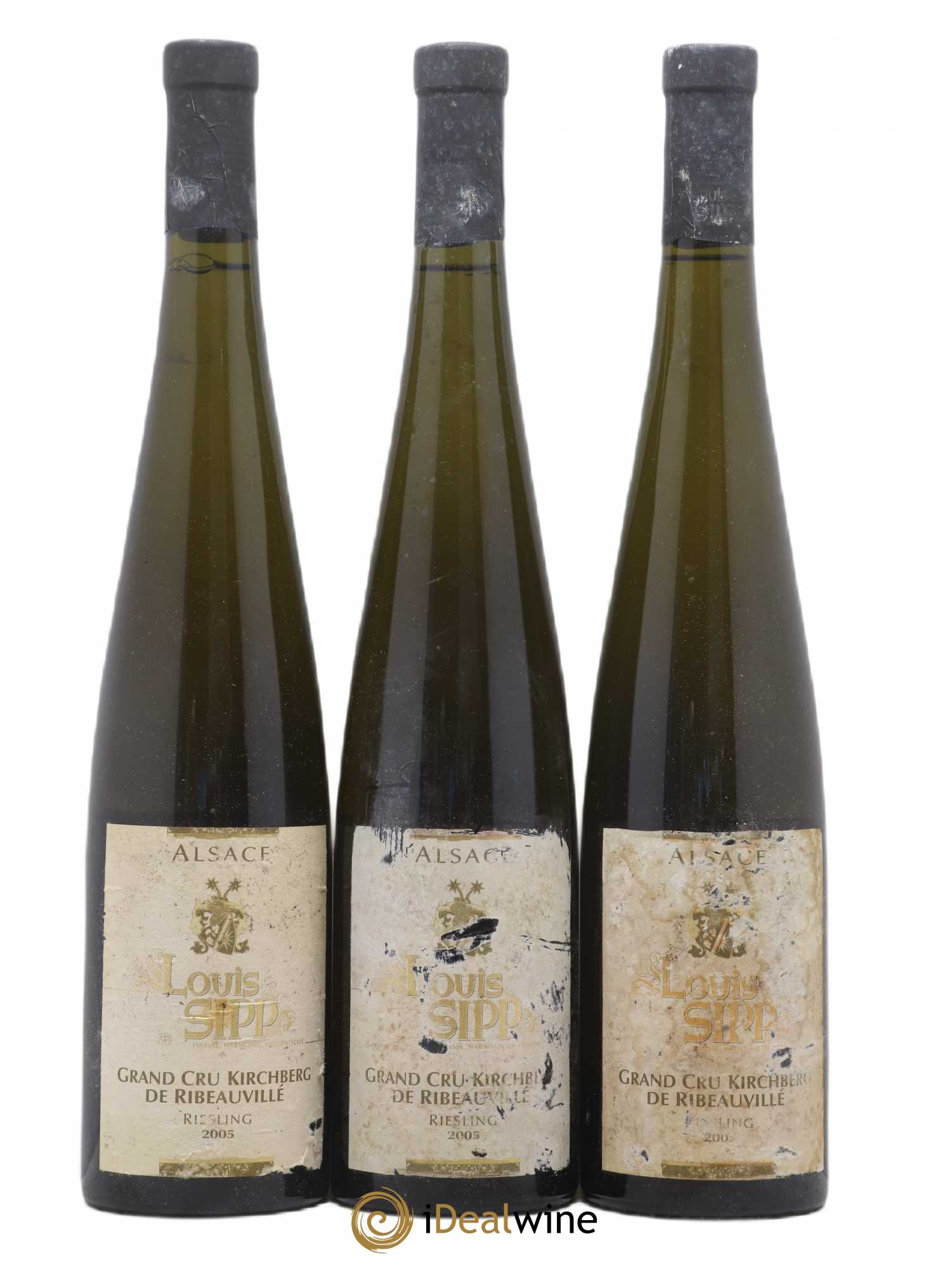 Riesling Grand Cru Kirchberg Louis Sipp 2005 - Lotto di 3 bottiglie - 0