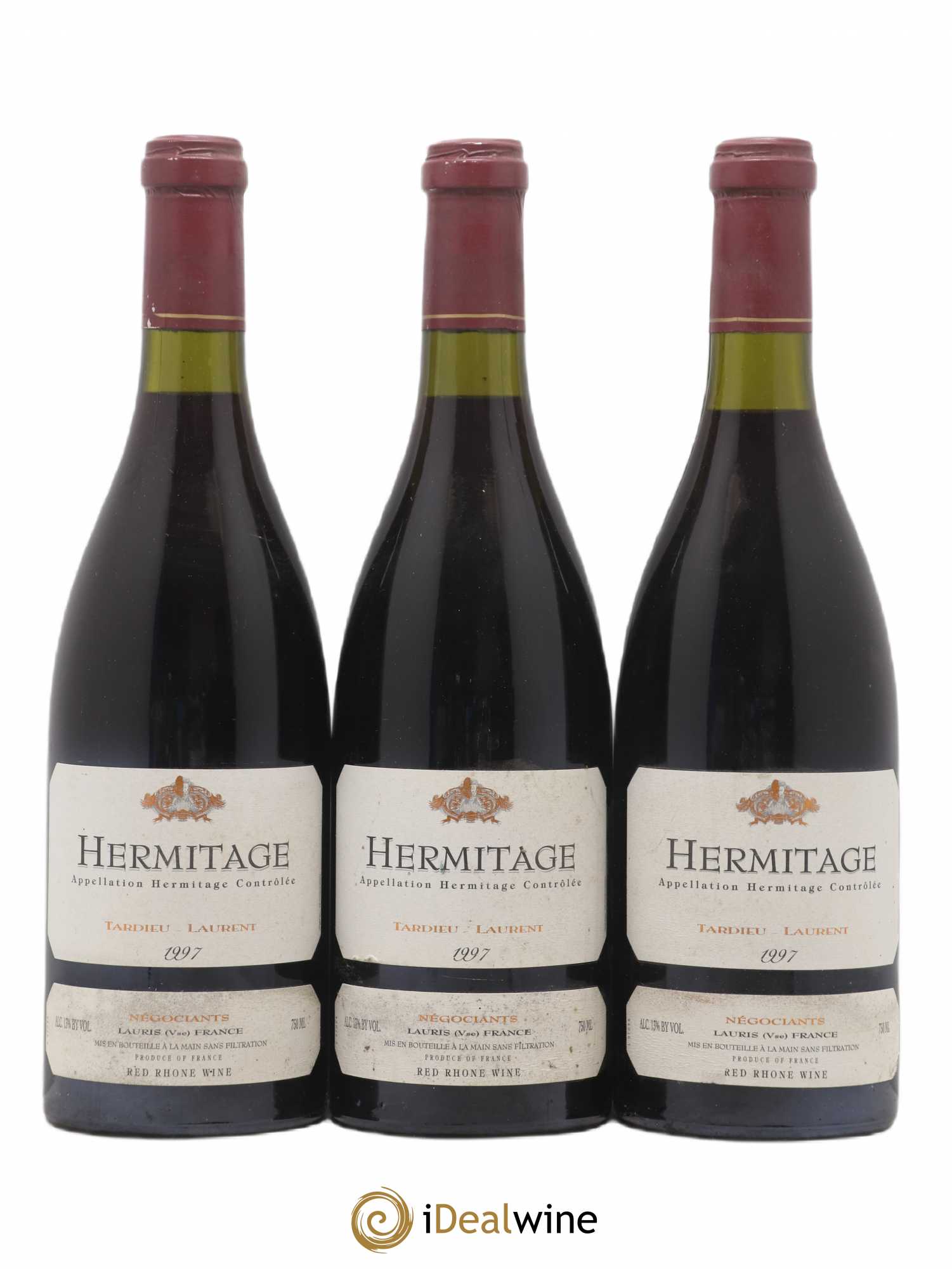 Hermitage Maison Tardieu-Laurent 1997 - Lot de 3 bouteilles - 0