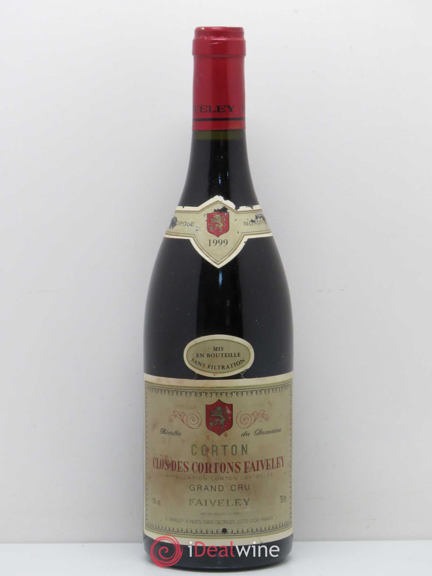 Corton Grand Cru Clos des Cortons Faiveley 1999 - Posten von 1 Flasche - 0