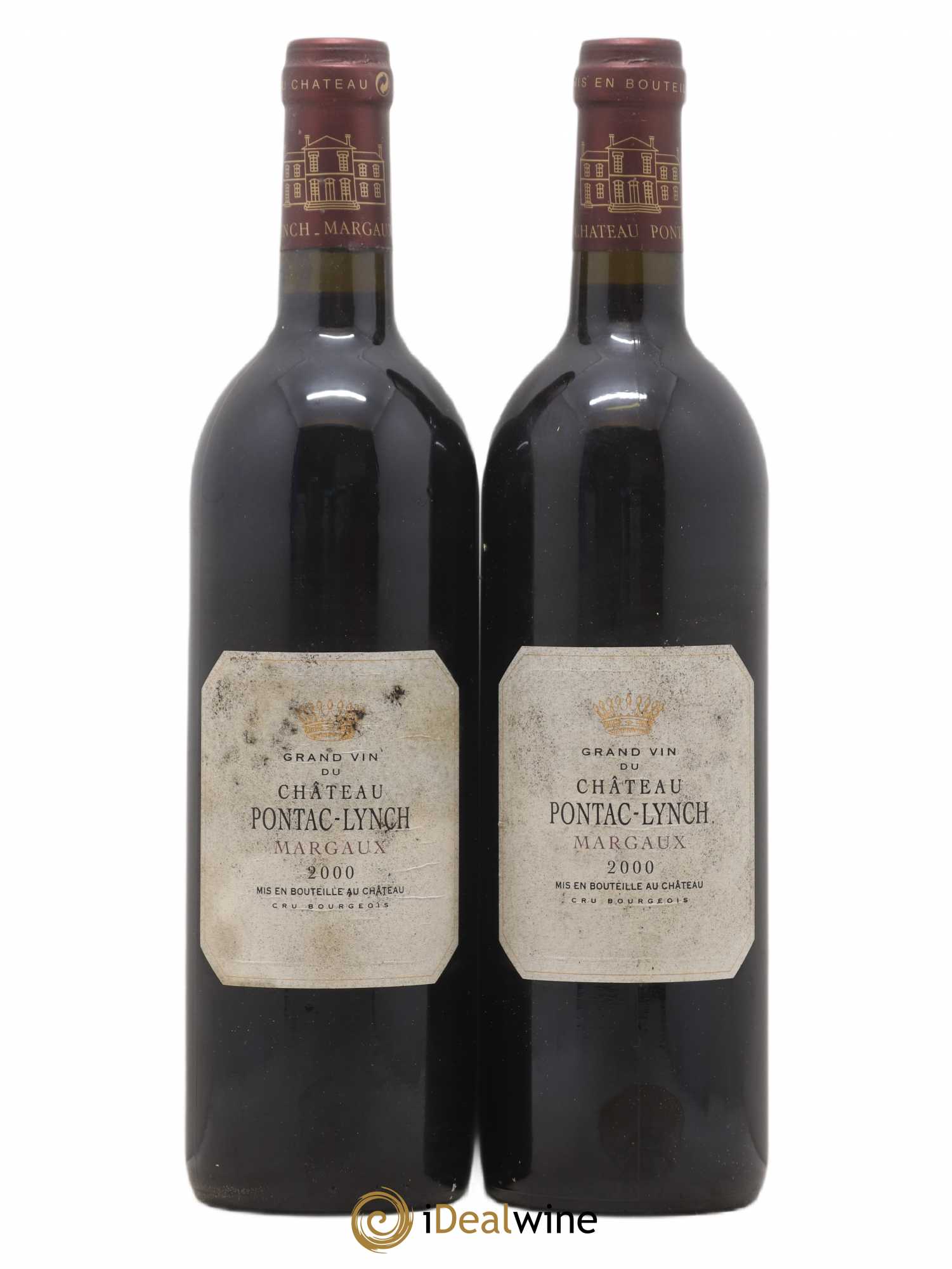 Château Pontac Lynch Cru Bourgeois 2000 - Lot de 2 bouteilles - 0