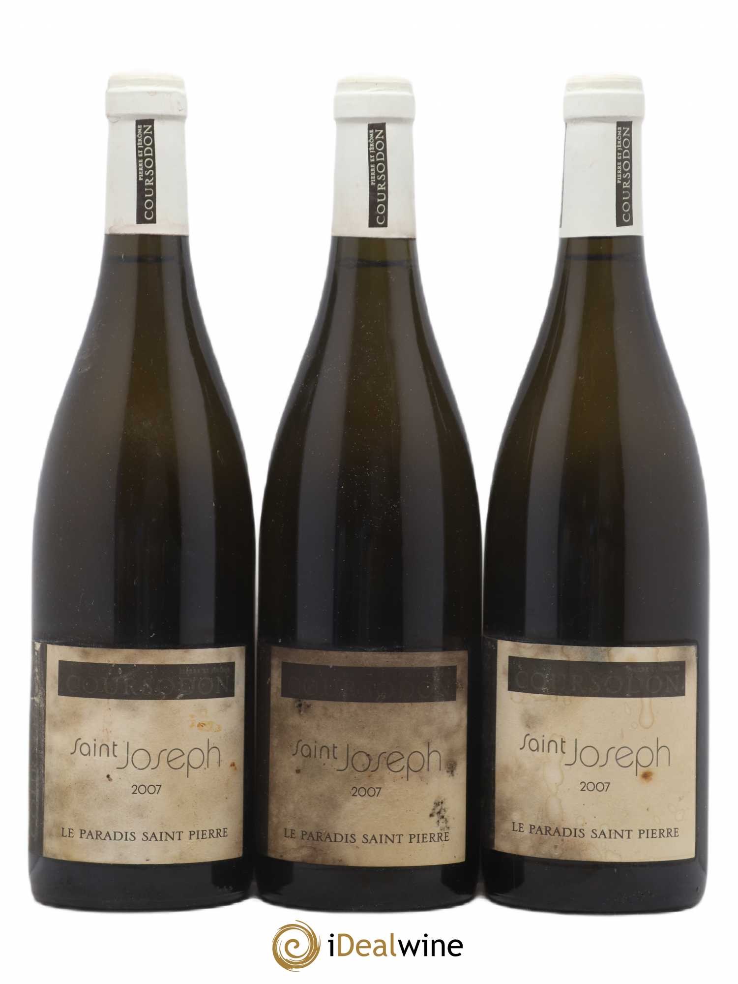 Saint-Joseph Le Paradis Saint-Pierre Pierre et Jérôme Coursodon 2007 - Lot de 3 bouteilles - 0