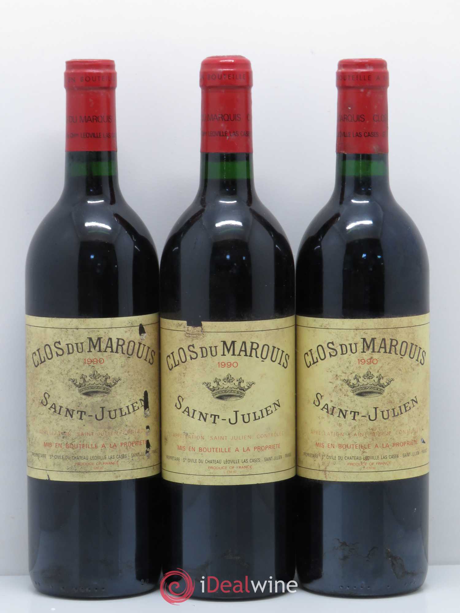Clos du Marquis 1990 - Lot de 6 bouteilles - 1