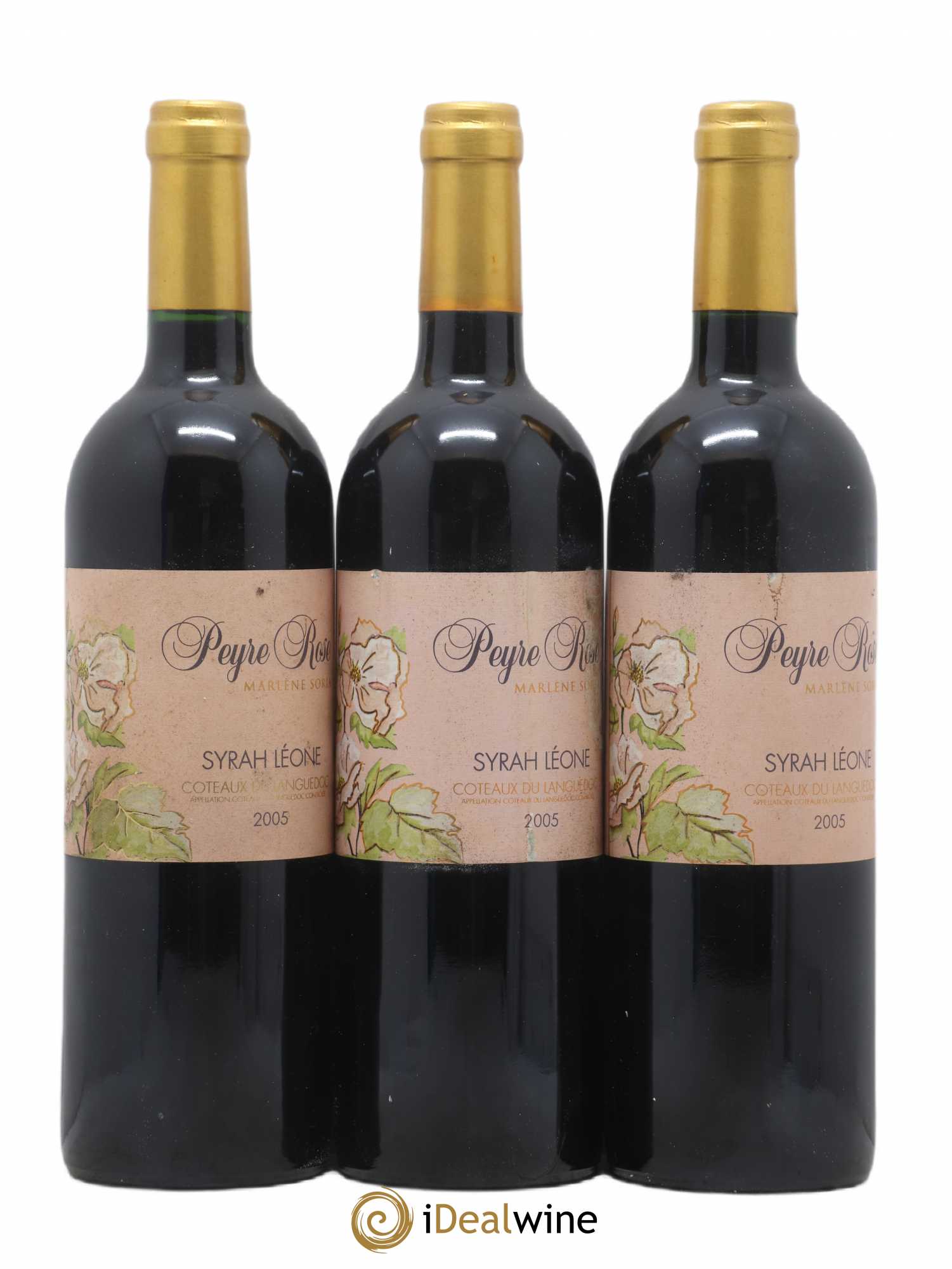 Coteaux du Languedoc Domaine Peyre Rose Belle Léone (anciennement Syrah Léone) Marlène Soria 2005 - Lot de 3 bouteilles - 0
