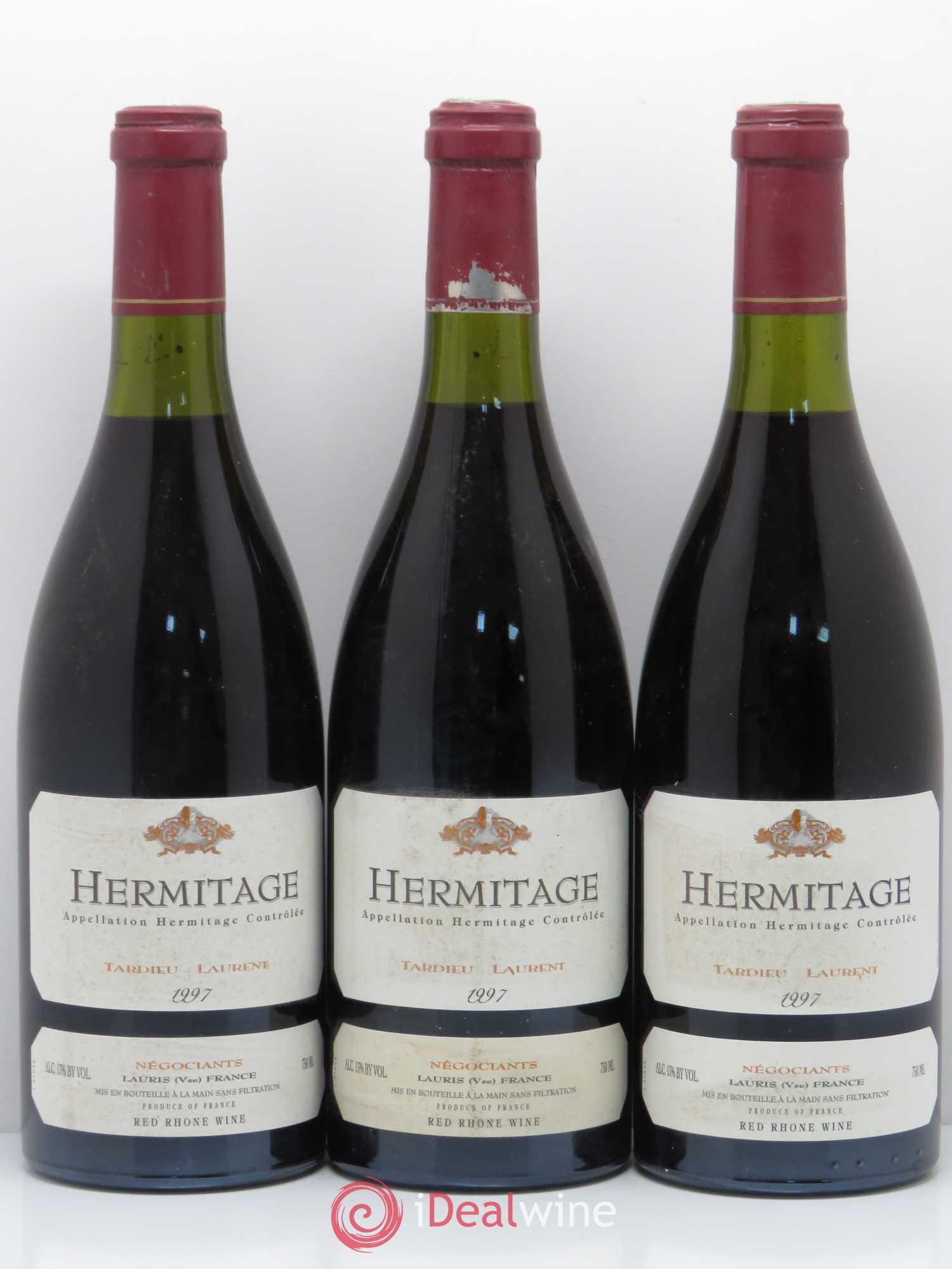 Hermitage Maison Tardieu-Laurent 1997 - Lot de 3 bouteilles - 0