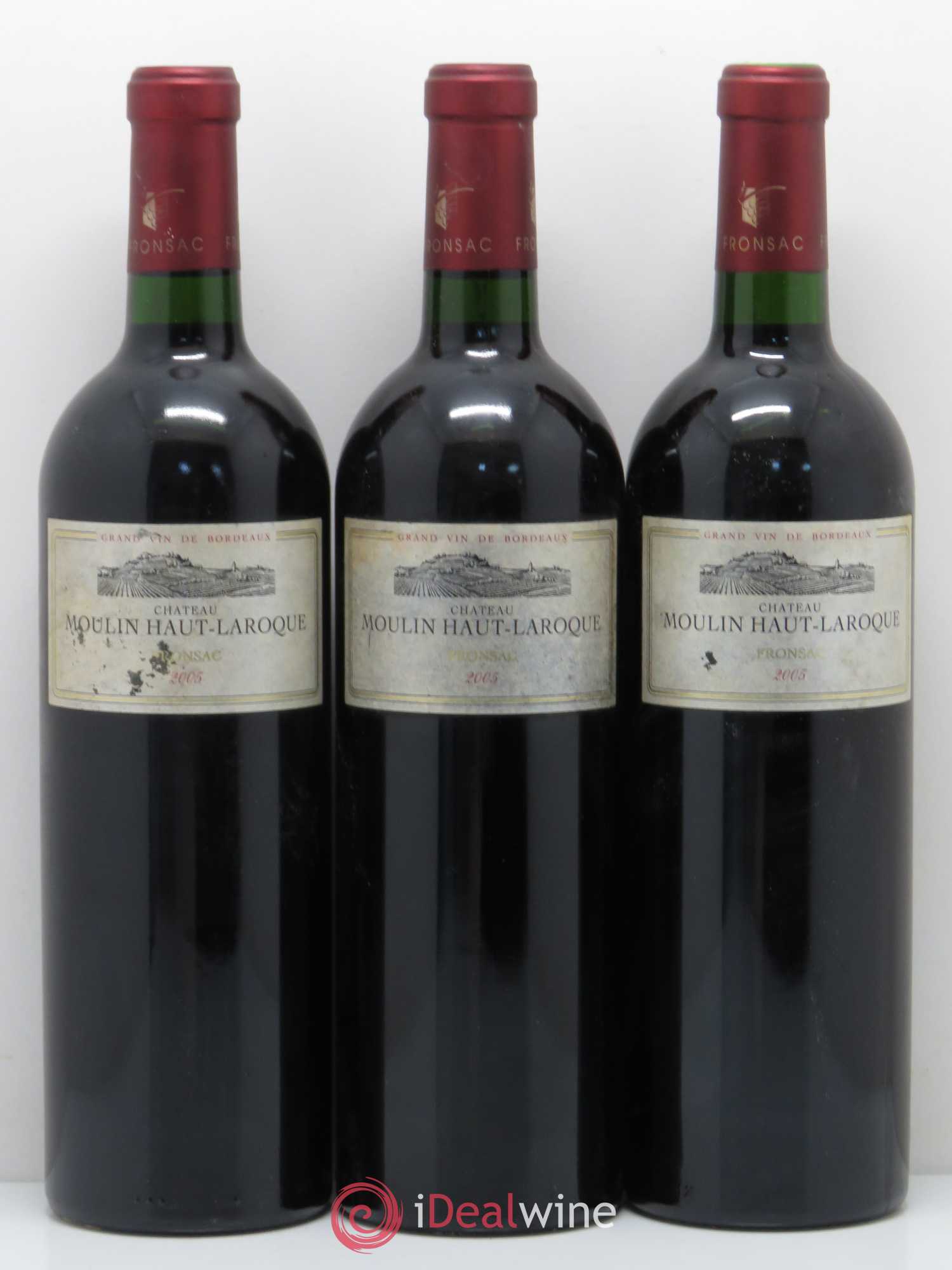 Fronsac Moulin Haut Laroque 2005 - Posten von 6 Flaschen - 1