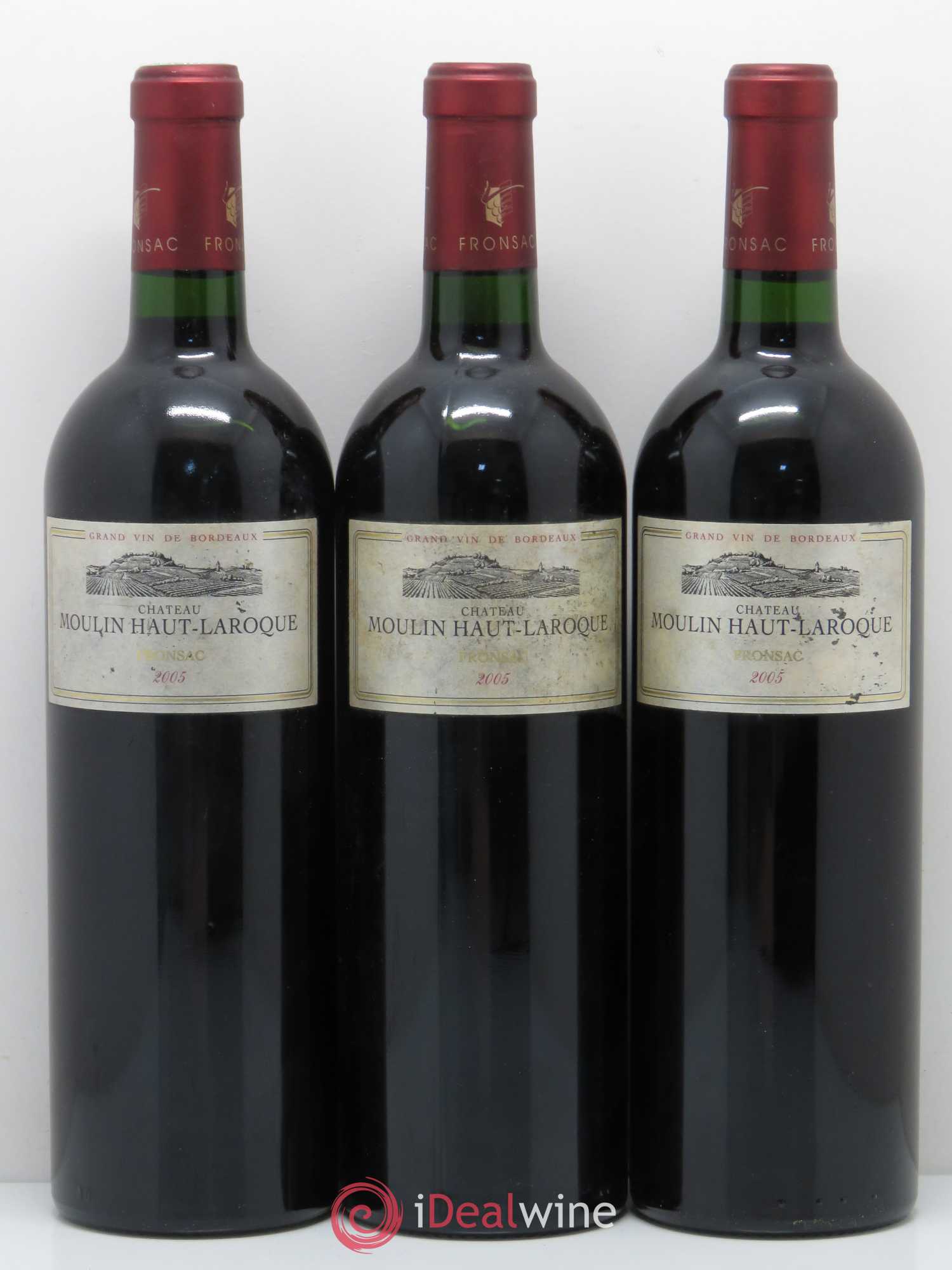 Fronsac Moulin Haut Laroque 2005 - Posten von 6 Flaschen - 2