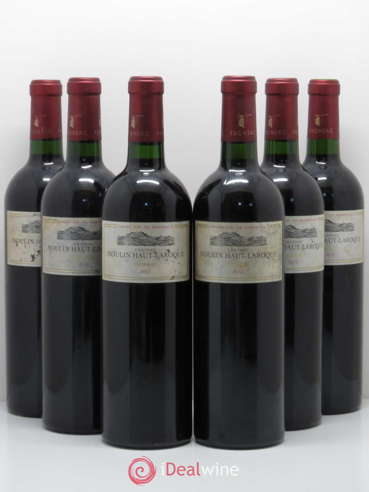 Fronsac Moulin Haut Laroque 2005 - Posten von 6 Flaschen - 0