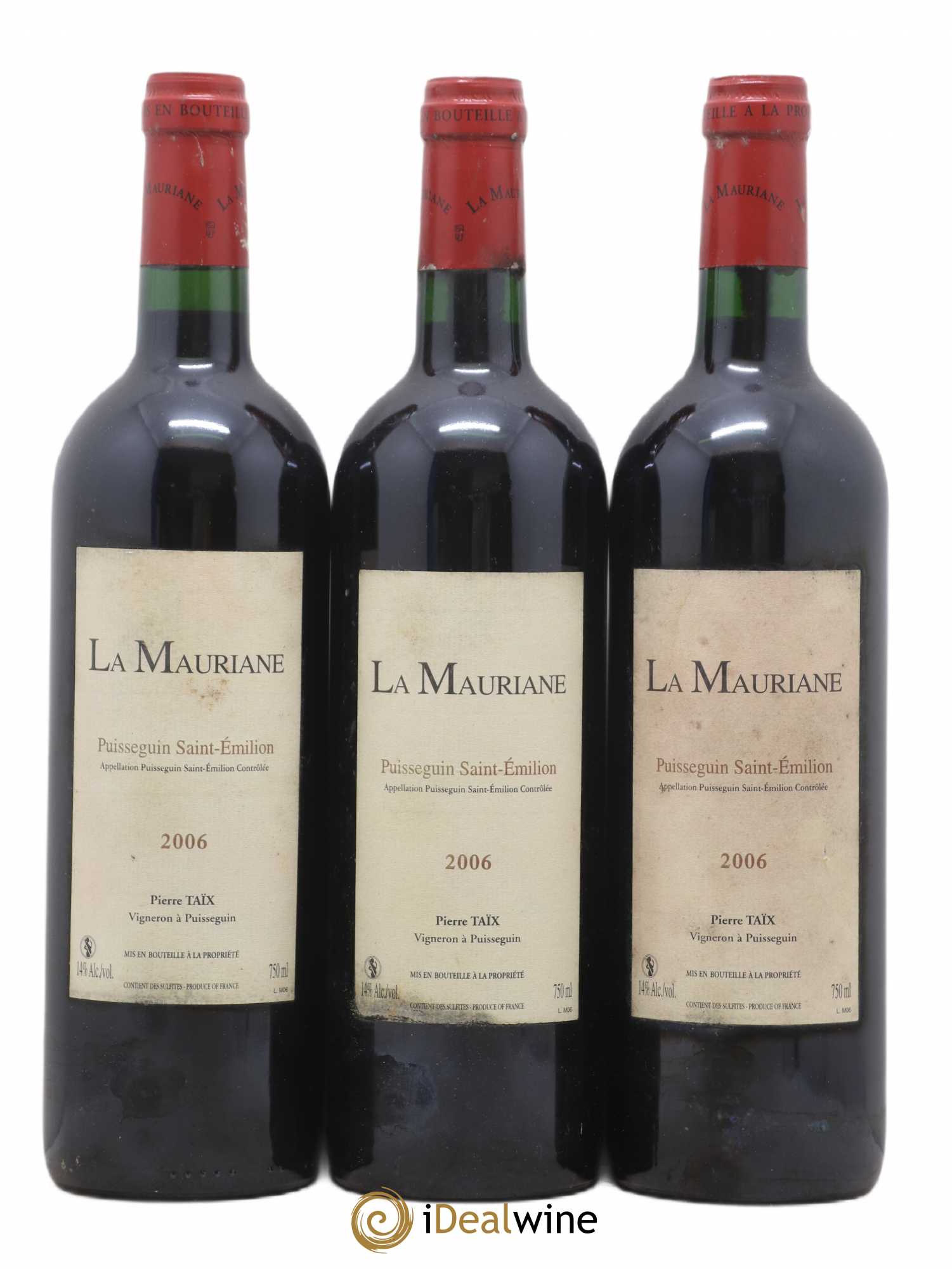 Puisseguin Saint-Émilion La Mauriane 2006 - Lot de 6 bouteilles - 1