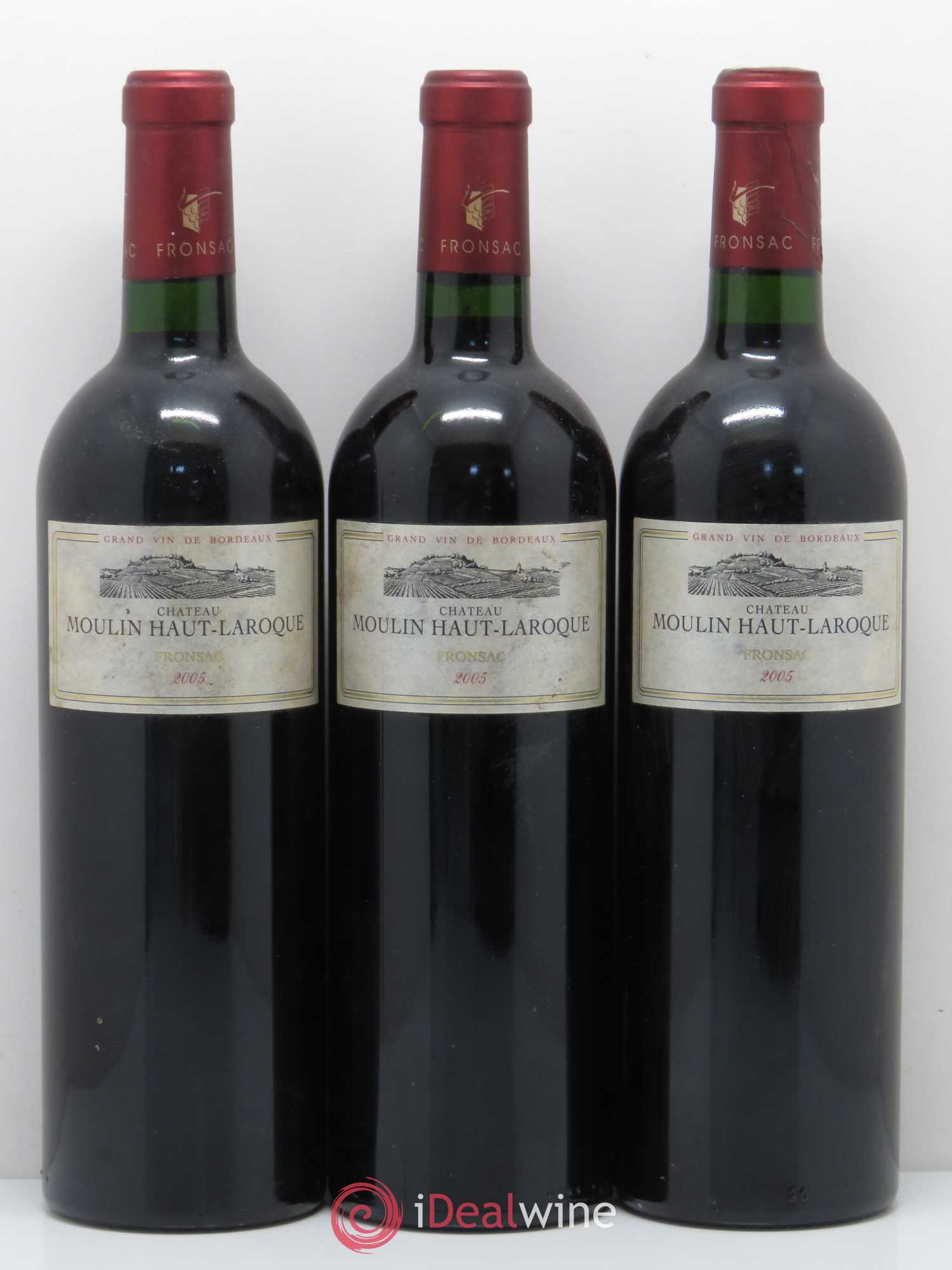 Fronsac Moulin Haut Laroque 2005 - Posten von 6 Flaschen - 1