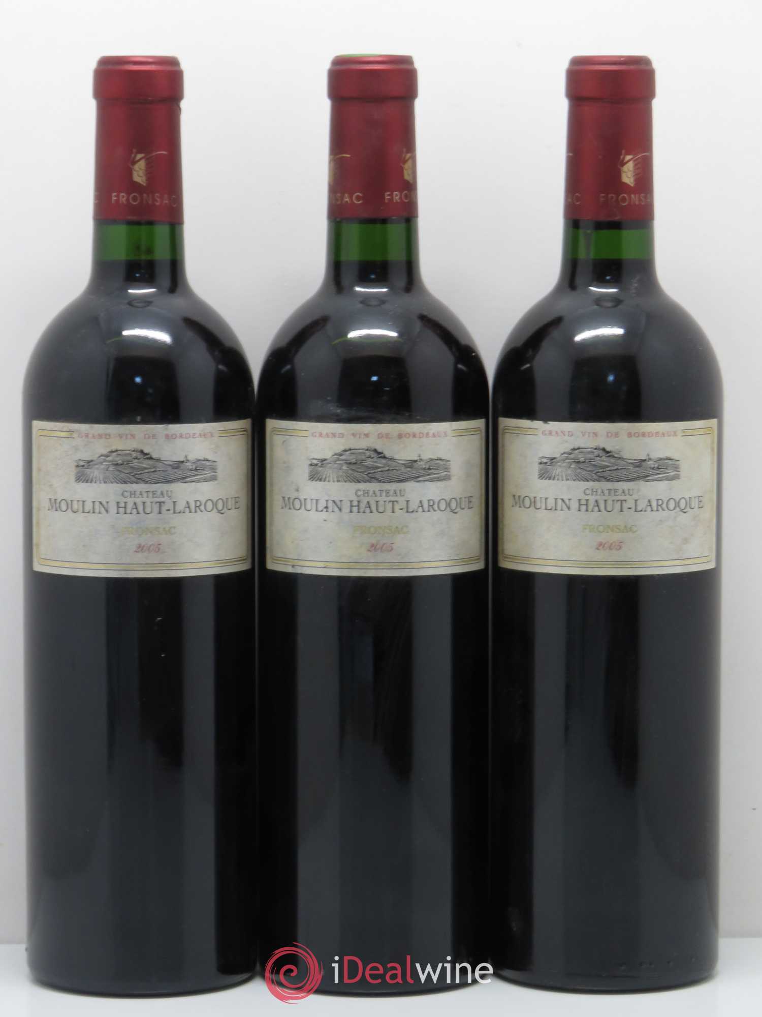 Fronsac Moulin Haut Laroque 2005 - Posten von 6 Flaschen - 2