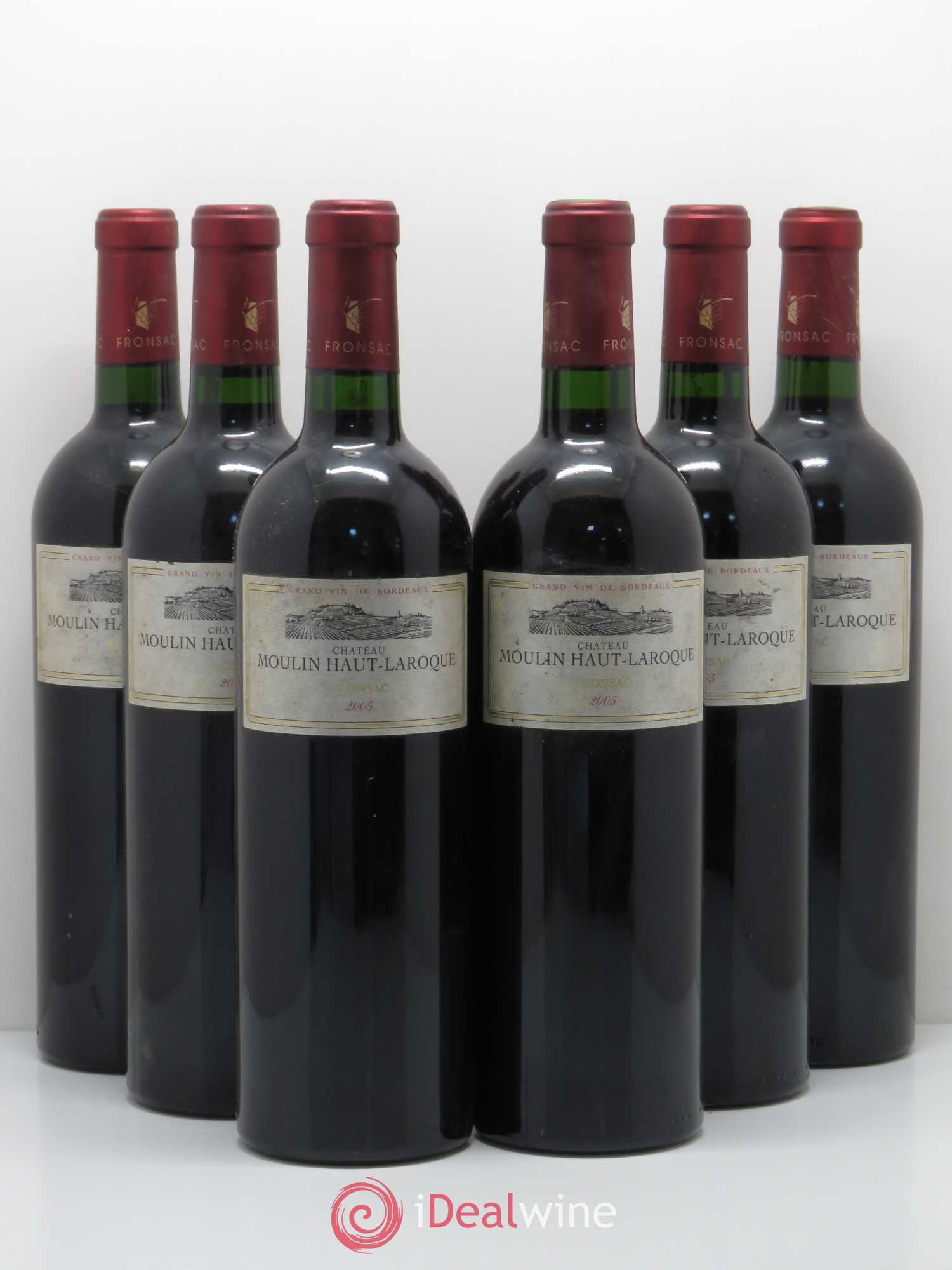 Fronsac Moulin Haut Laroque 2005 - Posten von 6 Flaschen - 0