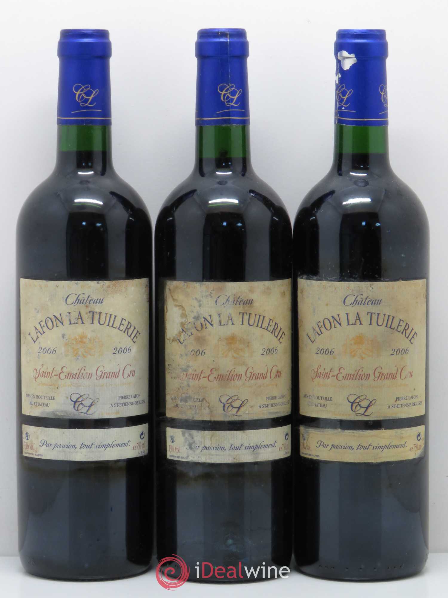 Saint-Émilion Grand Cru Lafon La Tuilerie 2006 - Lot de 6 bouteilles - 1