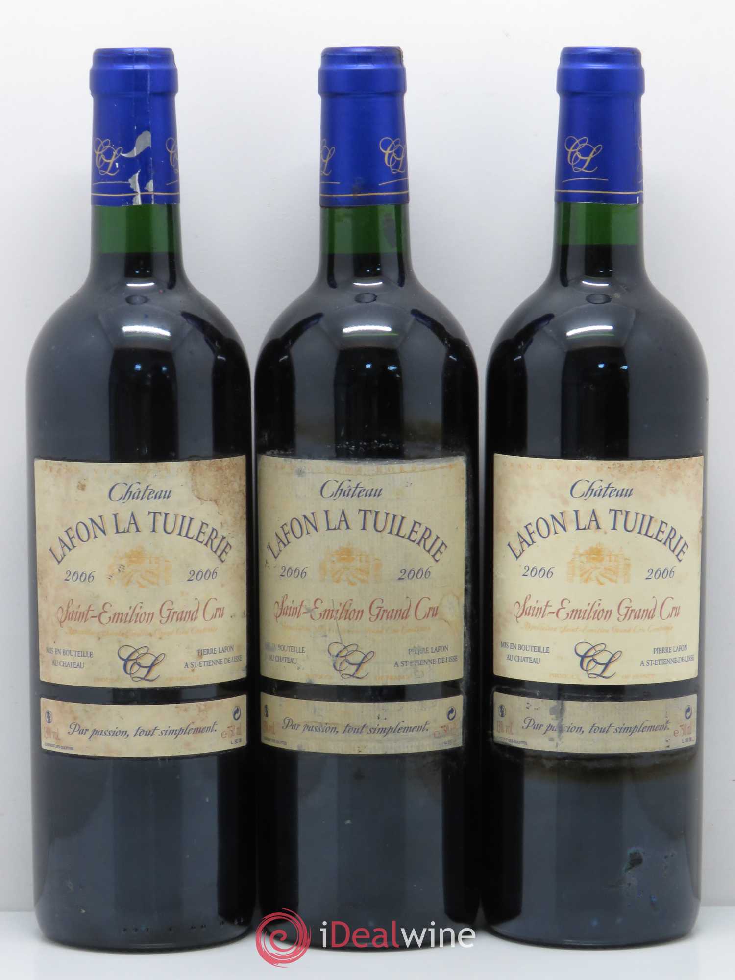 Saint-Émilion Grand Cru Lafon La Tuilerie 2006 - Lot de 6 bouteilles - 2