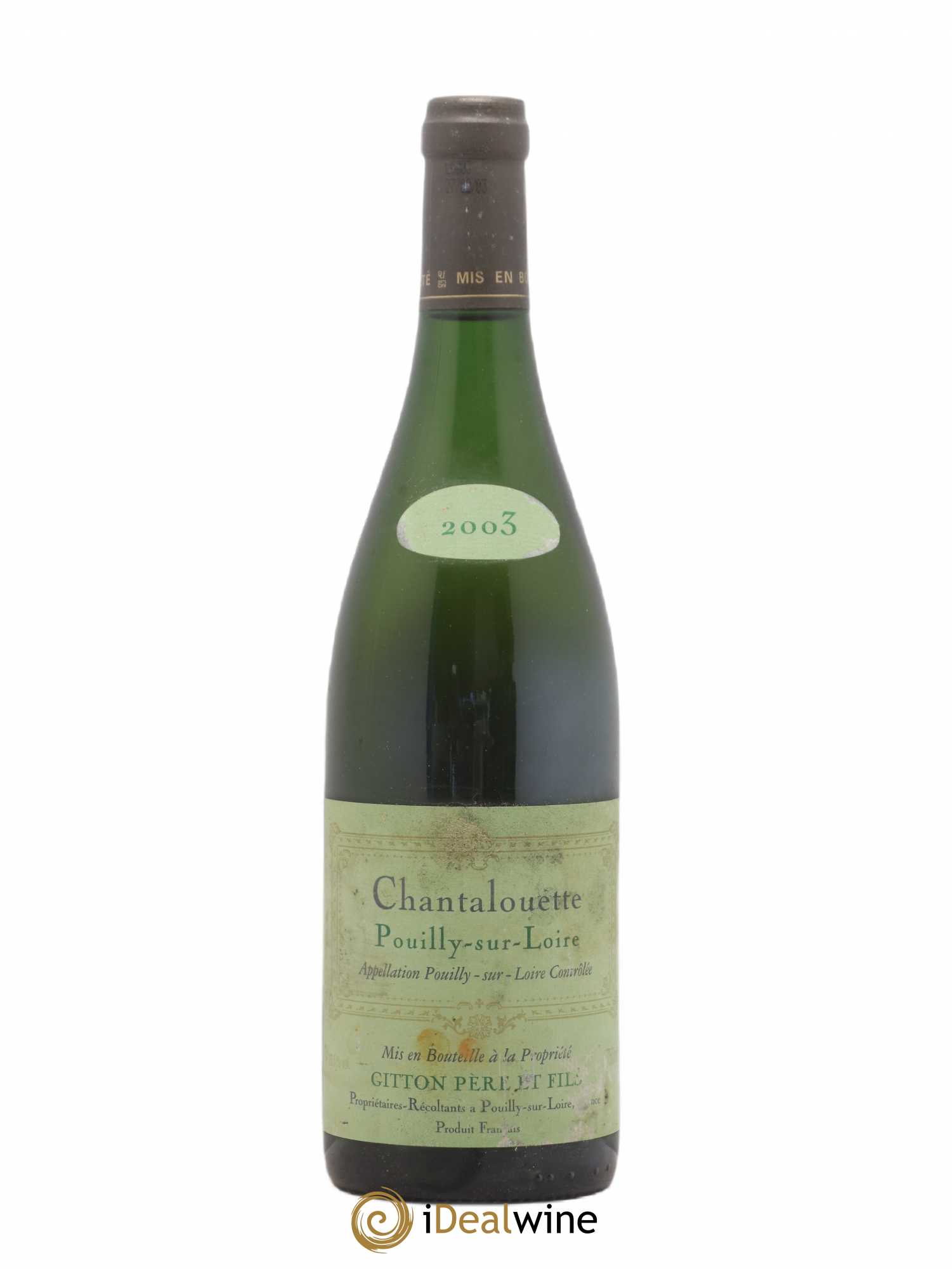 Pouilly-sur-Loire Chantalouette Gitton Freres 2003 - Lot de 1 bouteille - 0