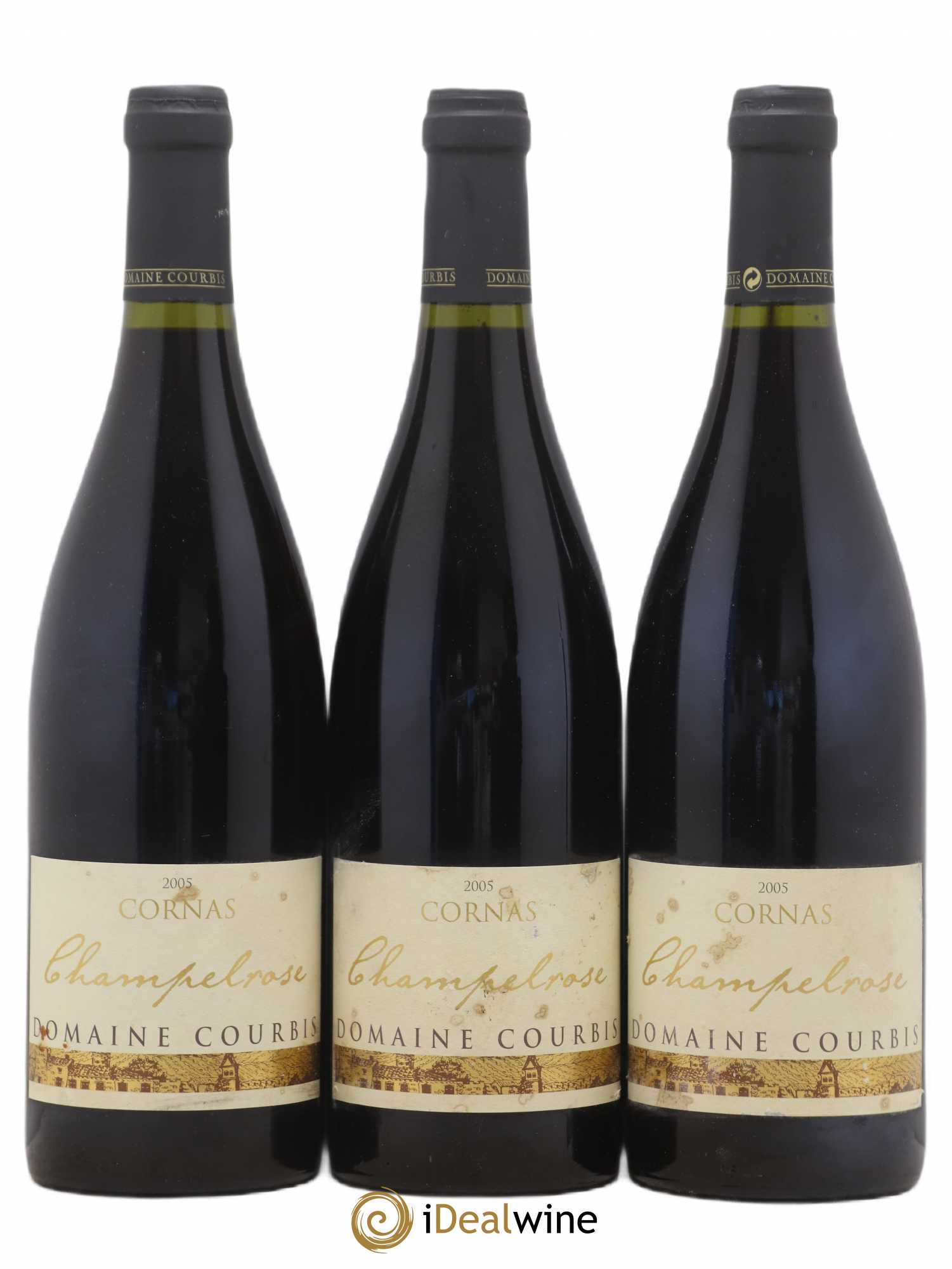 Cornas Champelrose Domaine Courbis 2005 - Lot de 3 bouteilles - 0