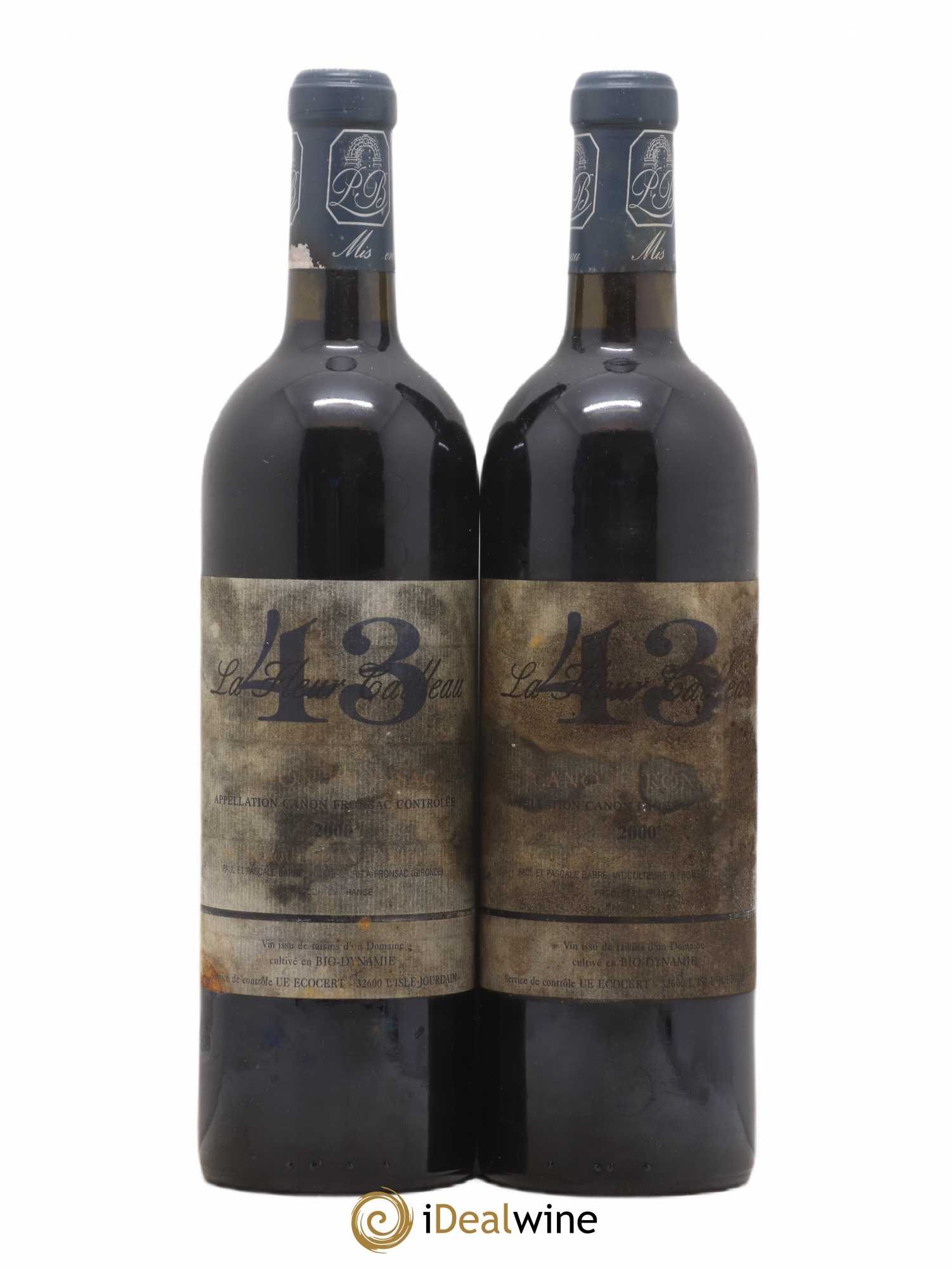 Canon-Fronsac La Fleur Cailleau 43 2000 - Posten von 2 Flaschen - 0