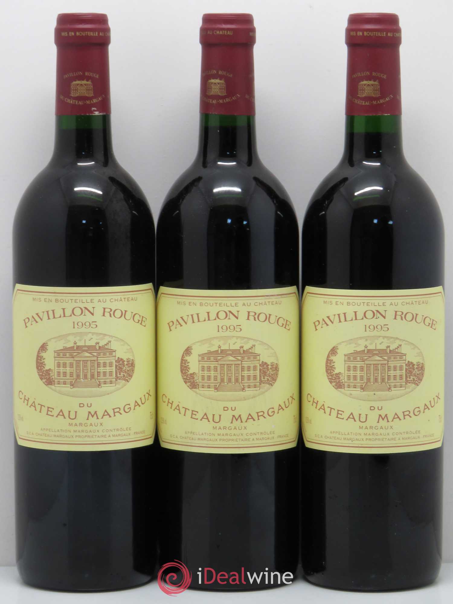 Pavillon Rouge du Château Margaux Second Vin 1995 - Lot de 3 bouteilles - 0