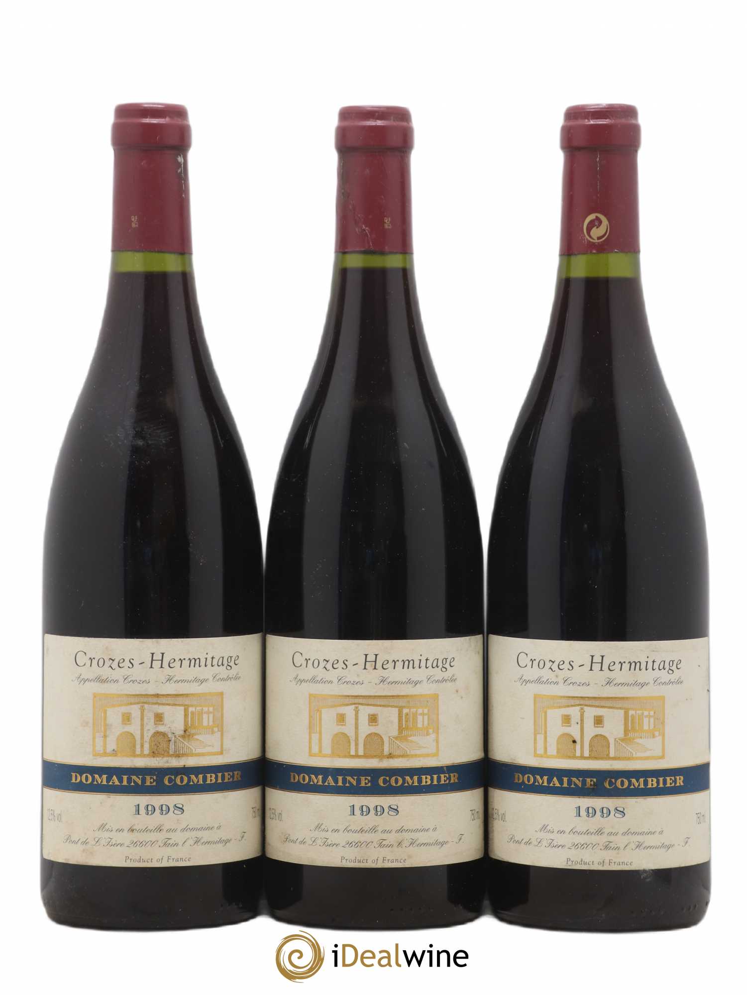 Crozes-Hermitage Combier 1998 - Lot de 3 bouteilles - 0