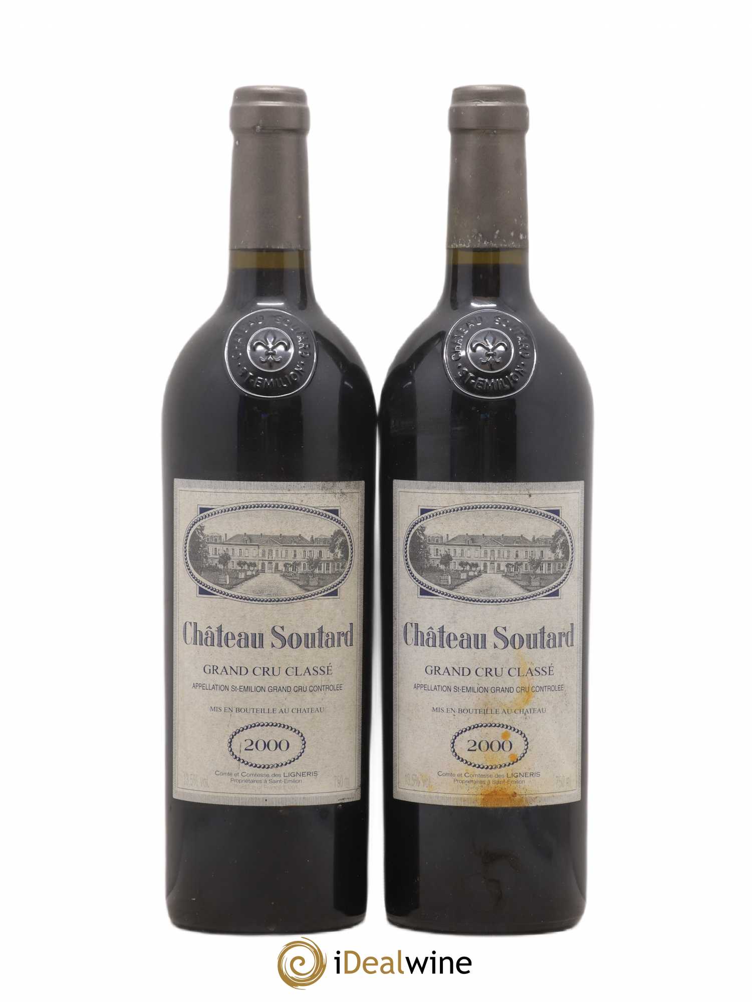 Château Soutard Grand Cru Classé 2000 - Lot de 2 bouteilles - 0