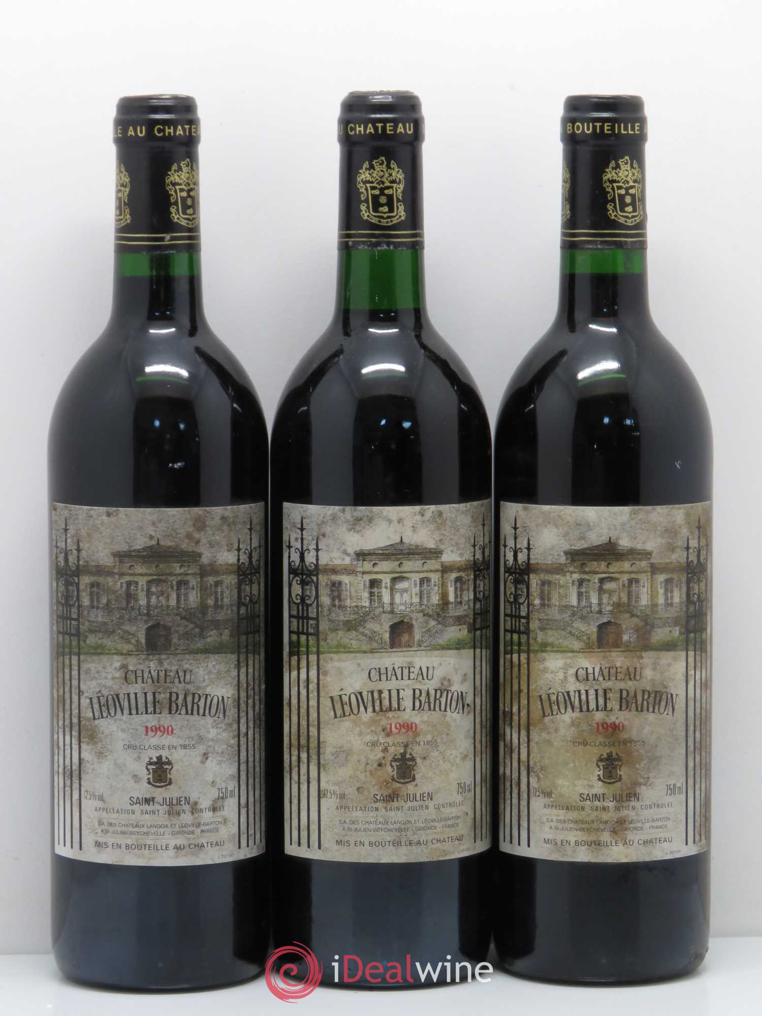 Château Léoville Barton 2ème Grand Cru Classé 1990 - Lot de 6 bouteilles - 1