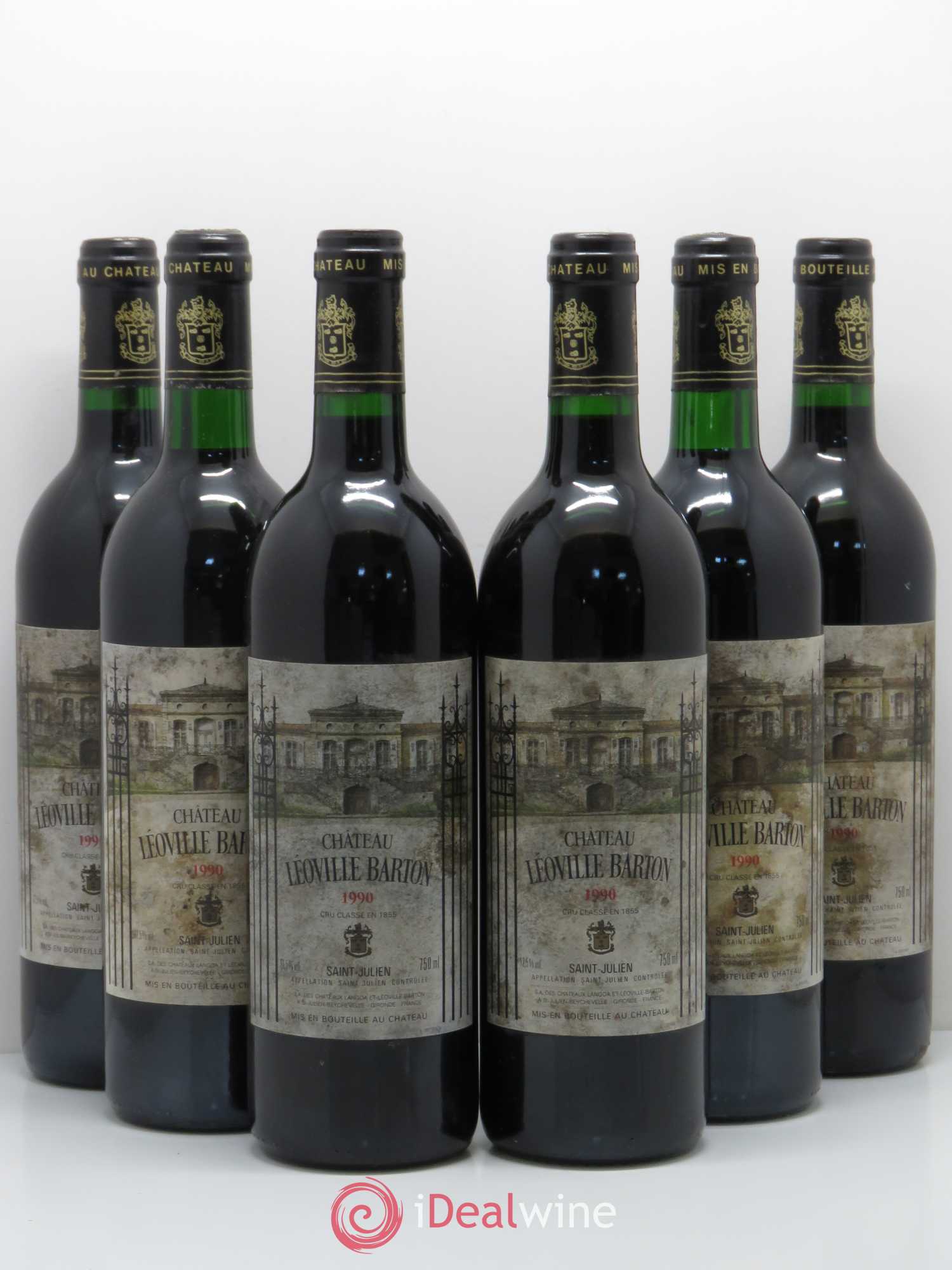 Château Léoville Barton 2ème Grand Cru Classé 1990 - Lot de 6 bouteilles - 0