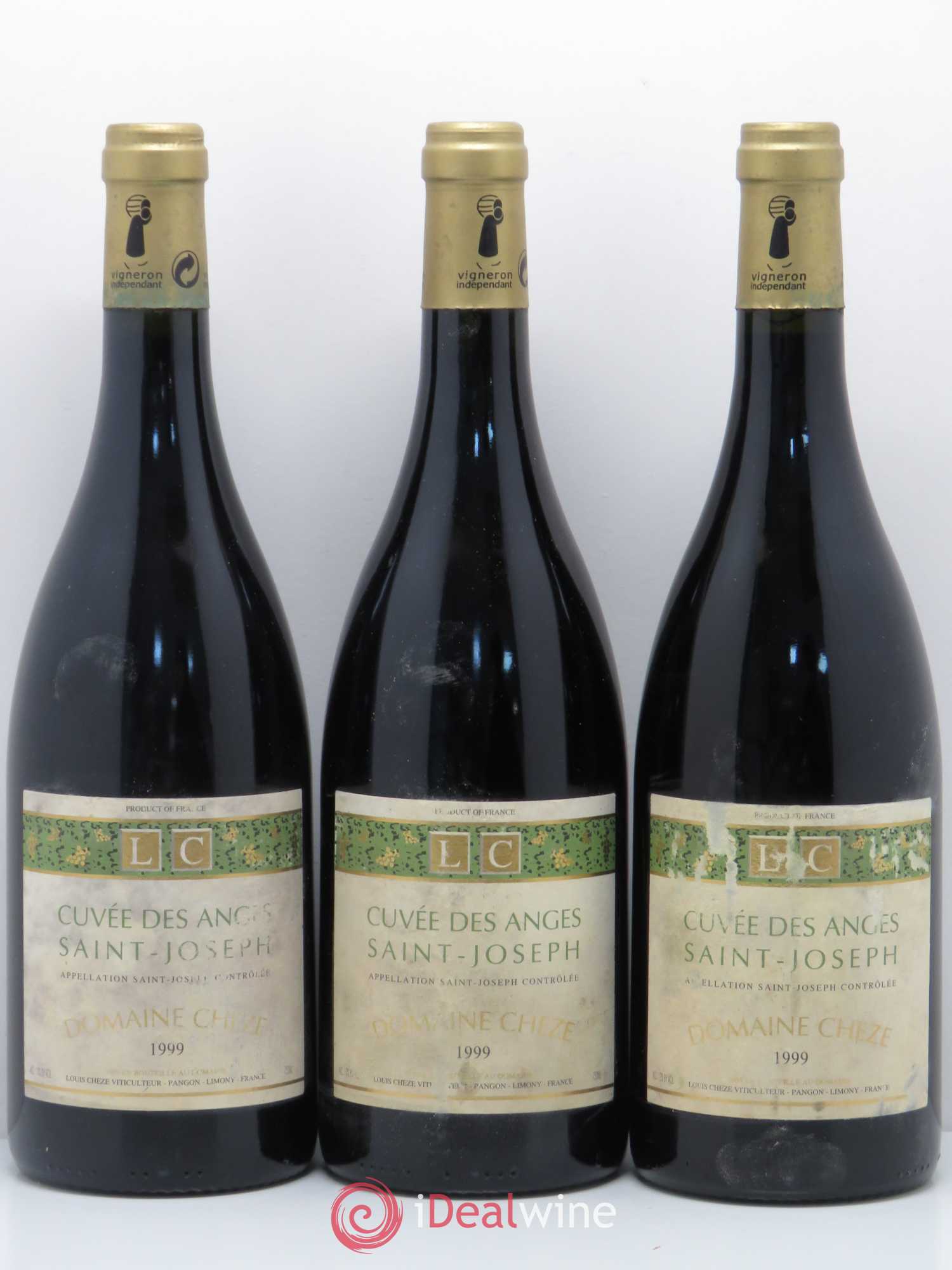 Saint-Joseph Cuvée Anges Louis Cheze (Domaine) 1999 - Lot de 3 bouteilles - 0