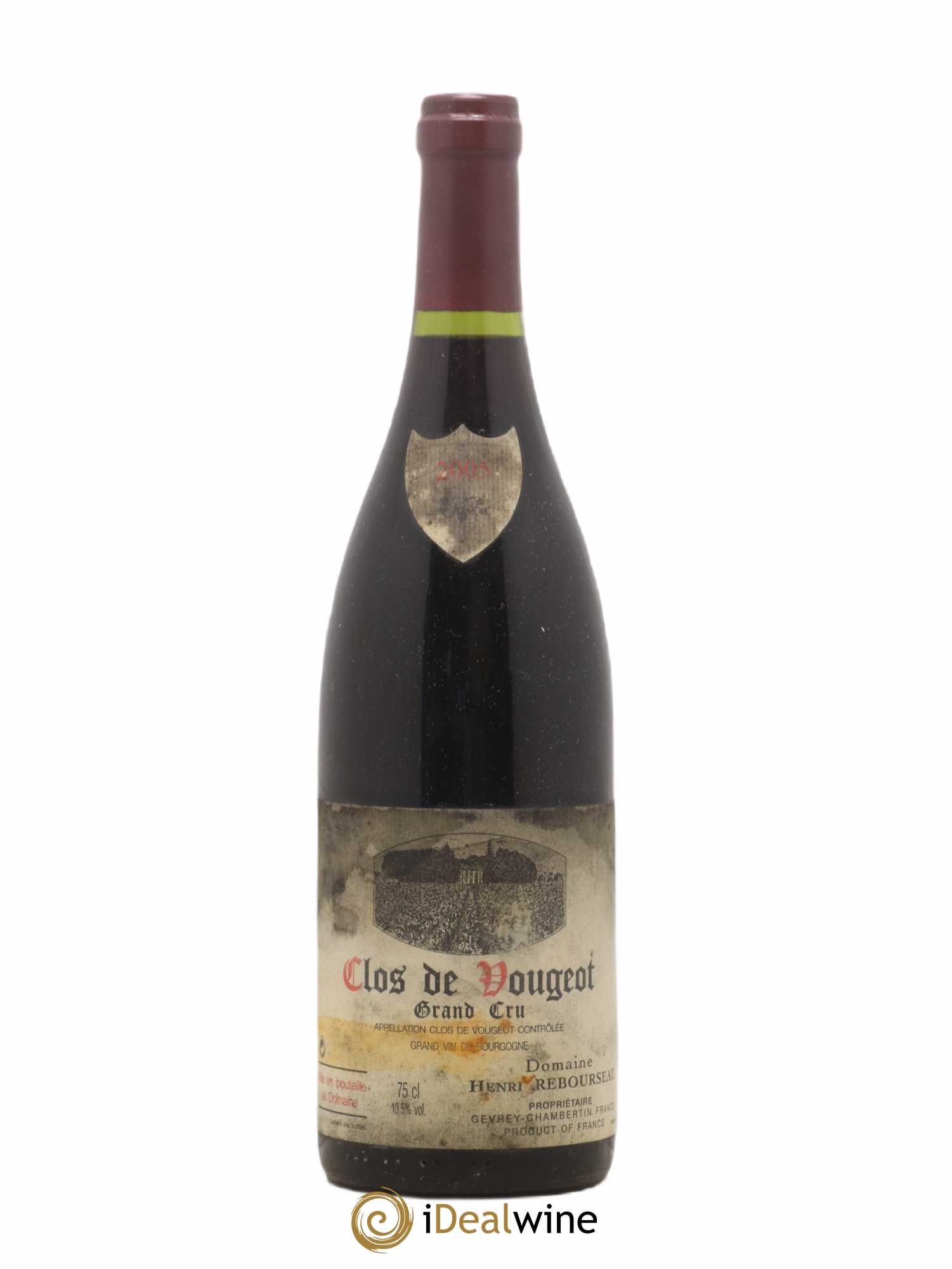 Clos de Vougeot Grand Cru Henri Rebourseau (Domaine) 2005 - Lot de 1 bouteille - 0