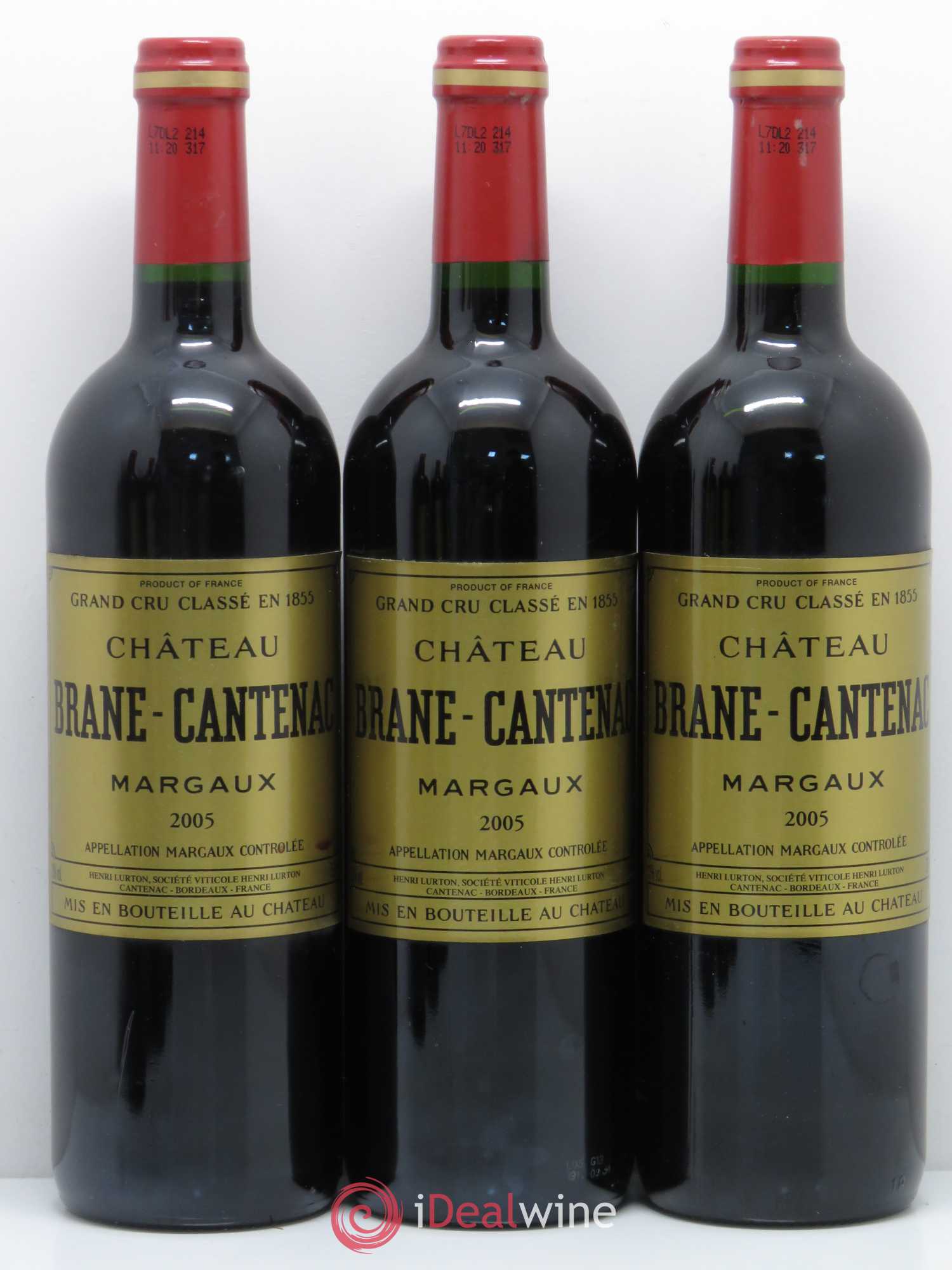 Château Brane Cantenac 2ème Grand Cru Classé 2005 - Lot de 6 bouteilles - 1