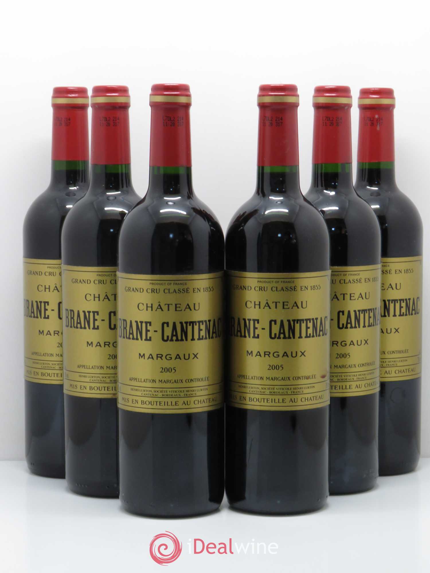 Château Brane Cantenac 2ème Grand Cru Classé 2005 - Lot de 6 bouteilles - 0