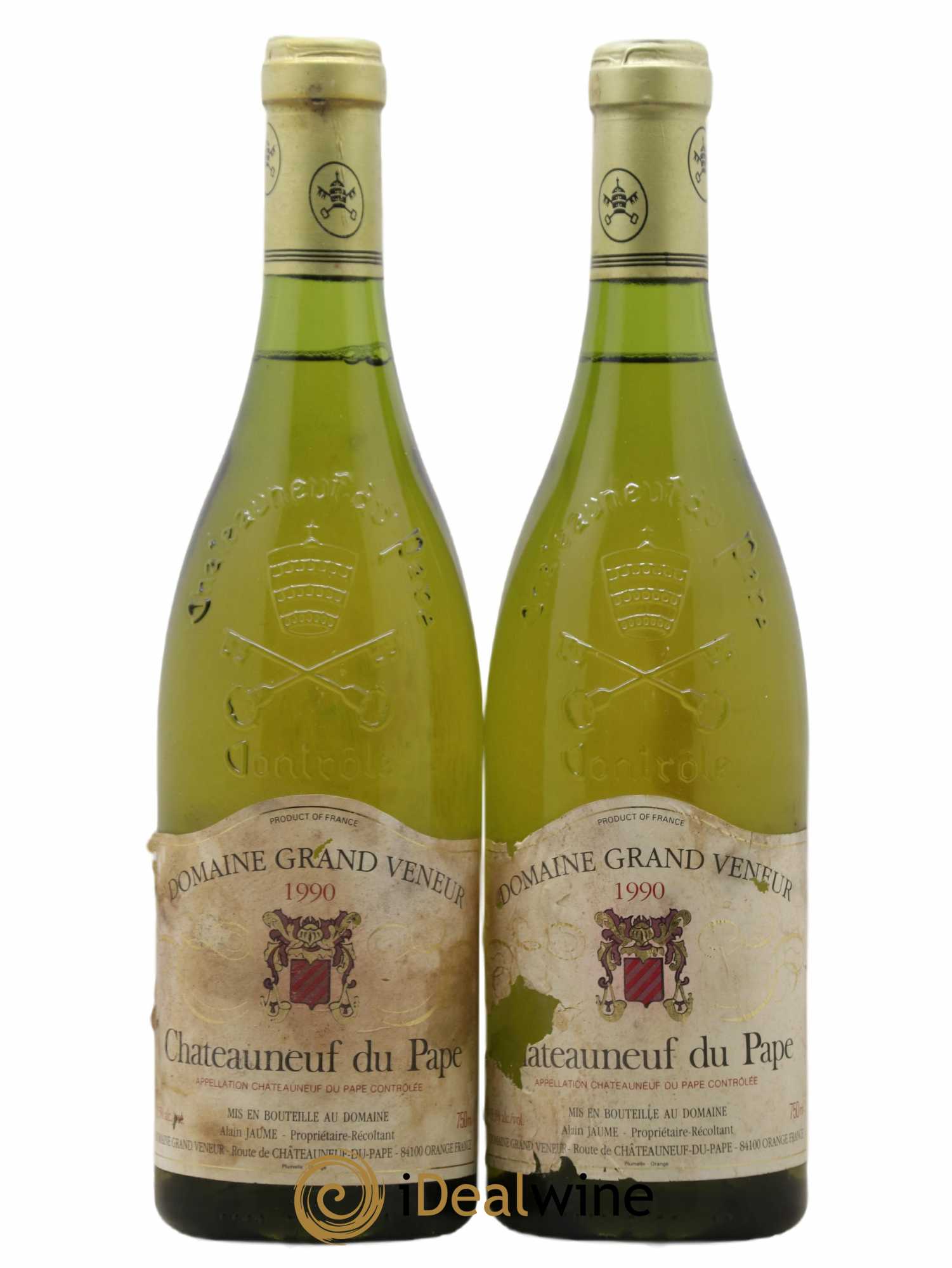 Châteauneuf-du-Pape Domaine Grand Veneur 1990 - Lot de 2 bouteilles - 0