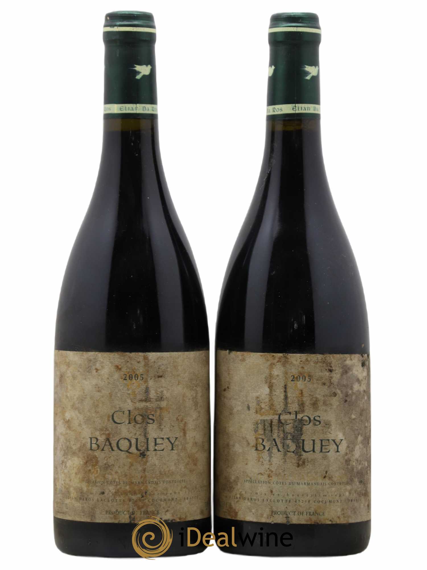 Côtes du Marmandais Clos Baquey Elian Da Ros (Domaine) 2005 - Lot de 2 bouteilles - 0