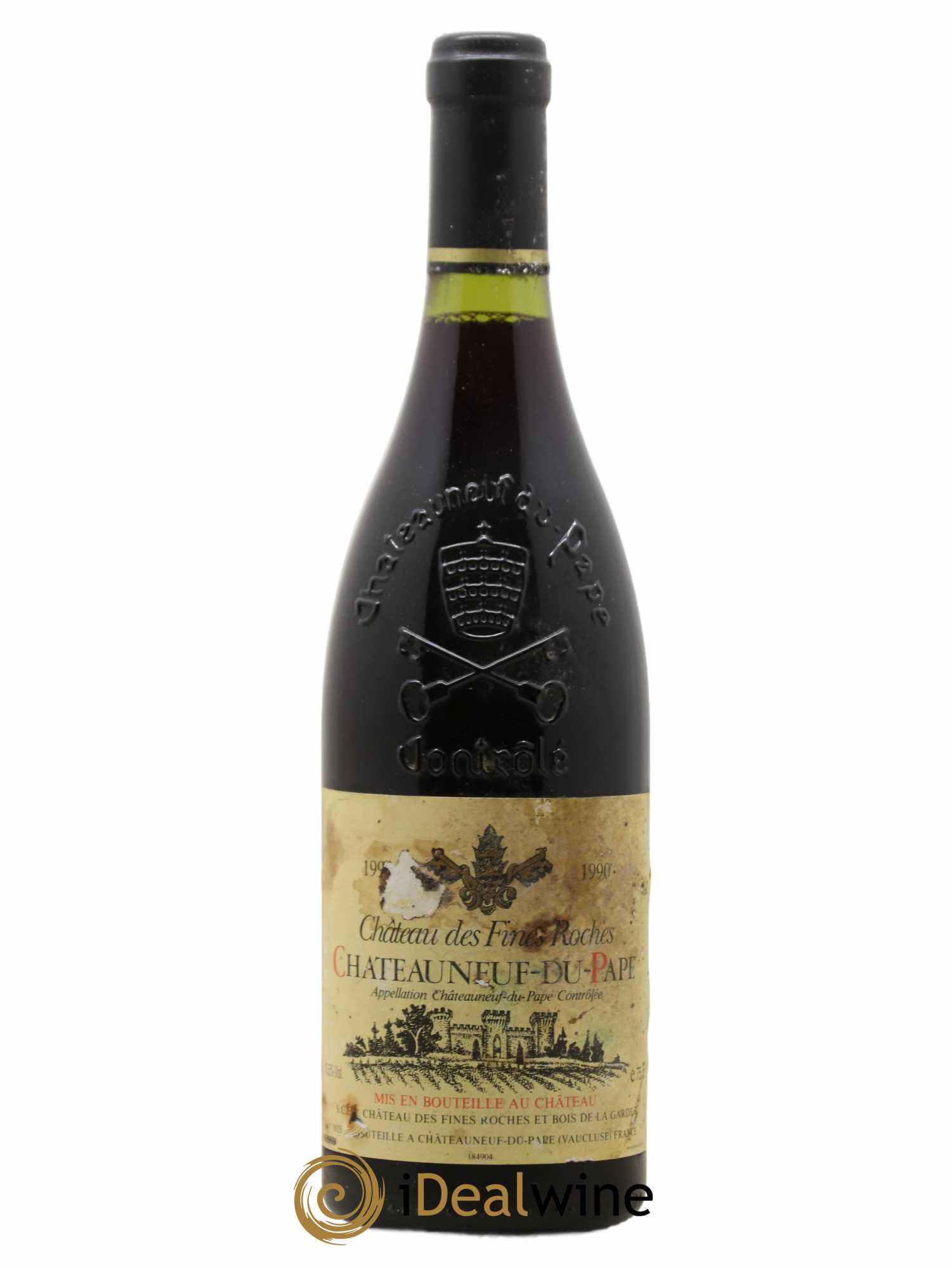 Châteauneuf-du-Pape Château des Fines Roches 1990 - Lot de 1 bouteille - 0
