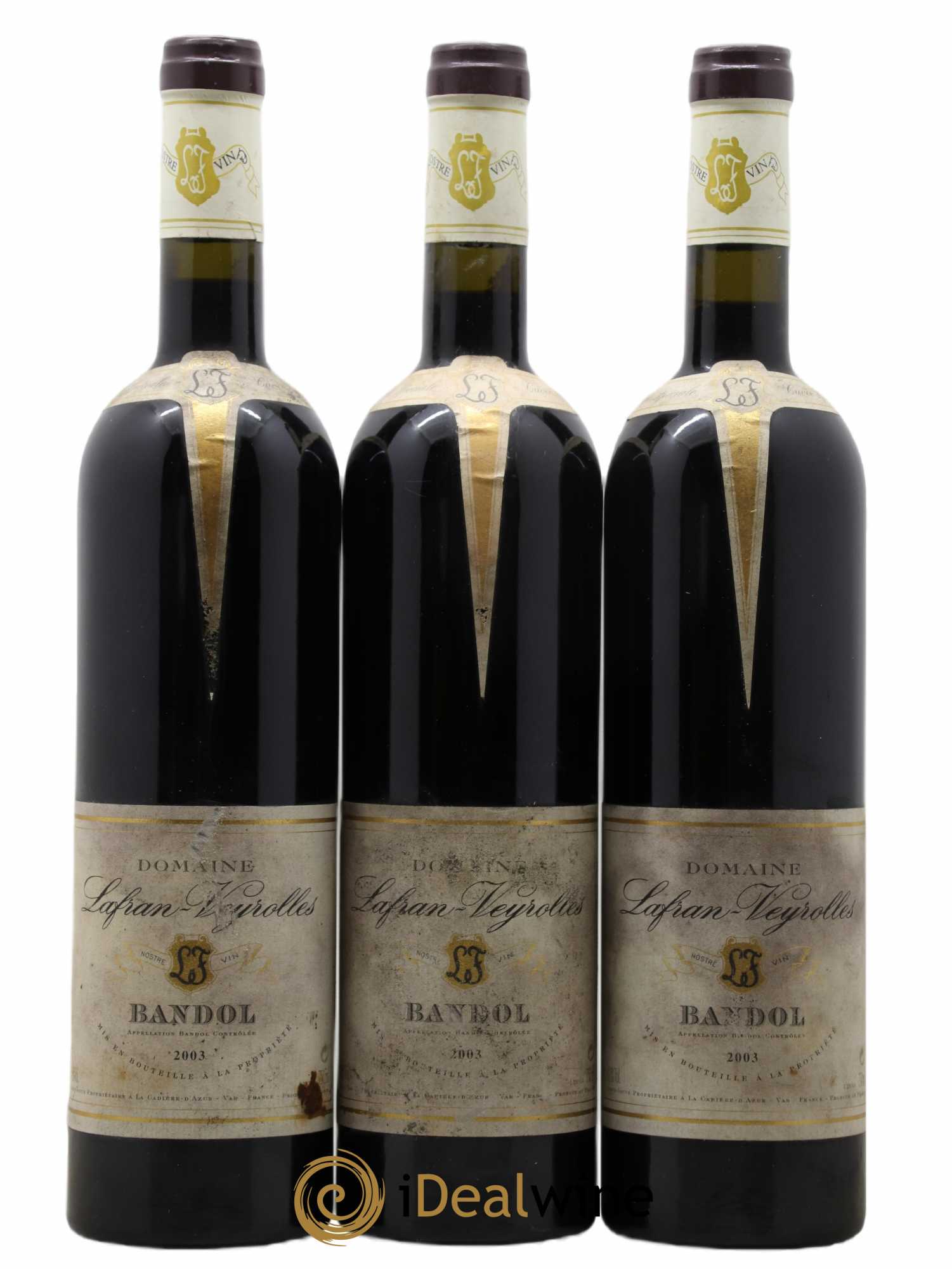 Bandol Cuvée spéciale Lafran-Veyrolles 2003 - Lot de 3 bouteilles - 0