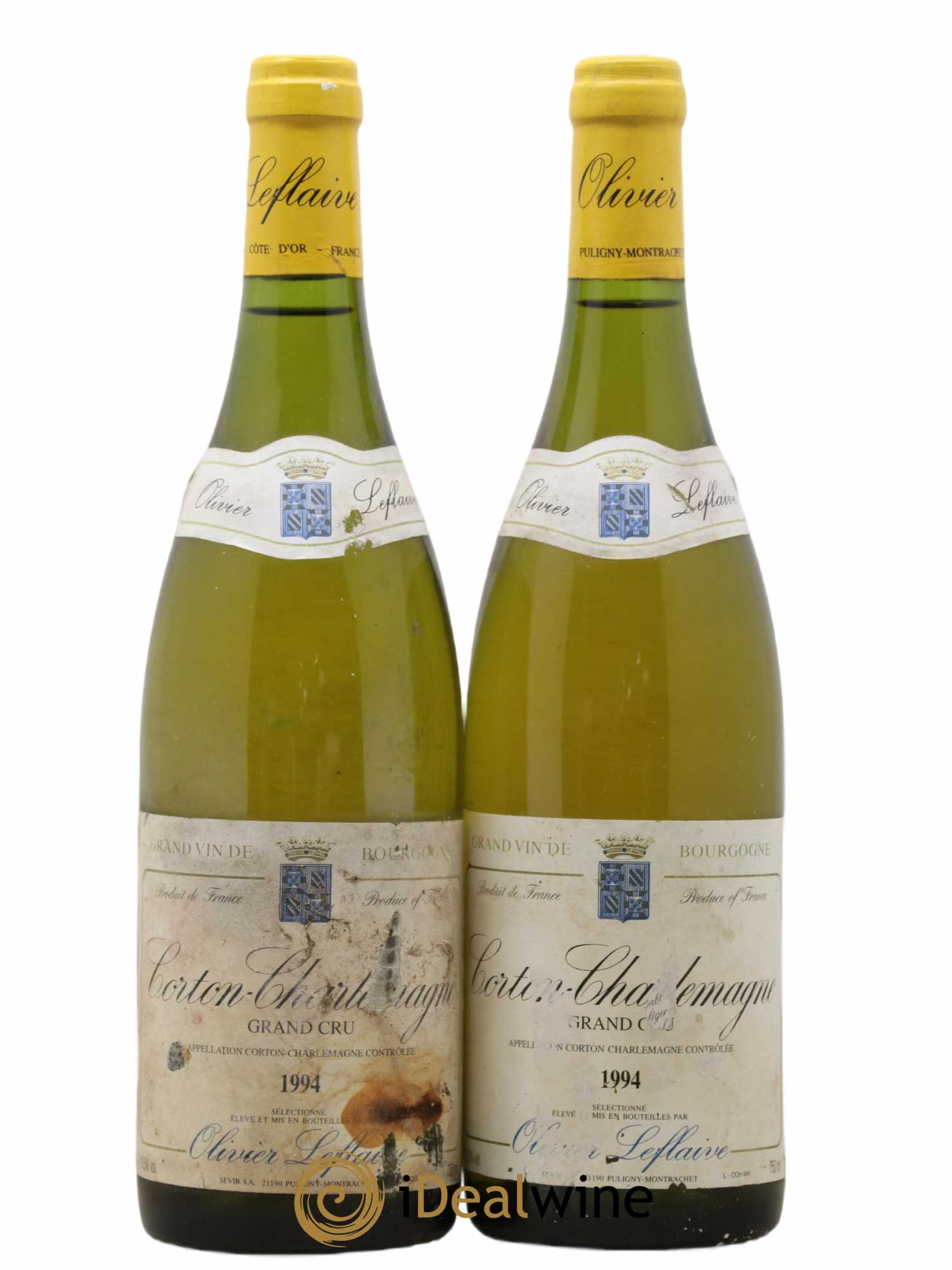 Corton-Charlemagne Grand Cru Olivier Leflaive 1994 - Lot de 2 bouteilles - 0