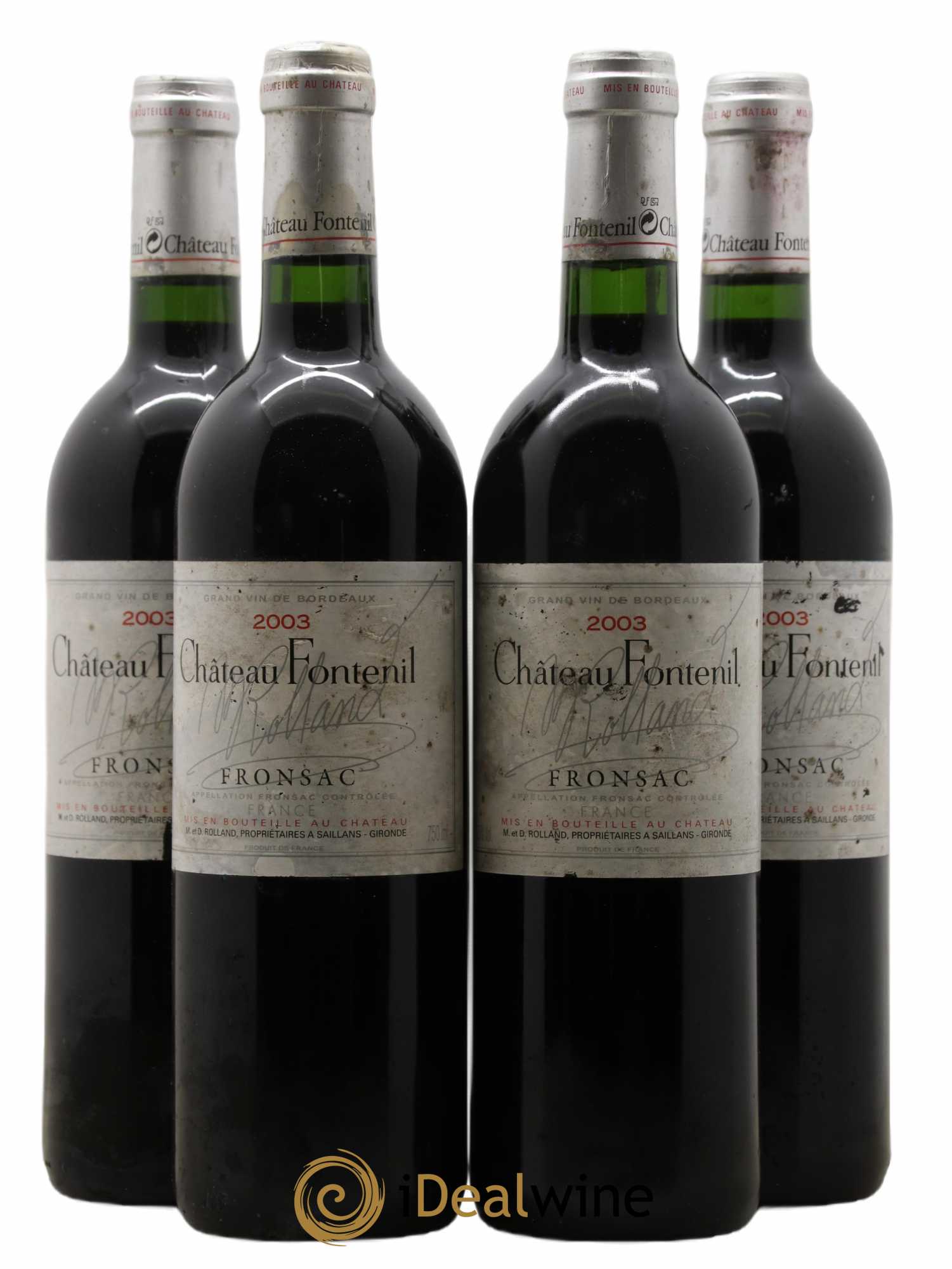 Château Fontenil 2003 - Lot de 4 bouteilles - 0