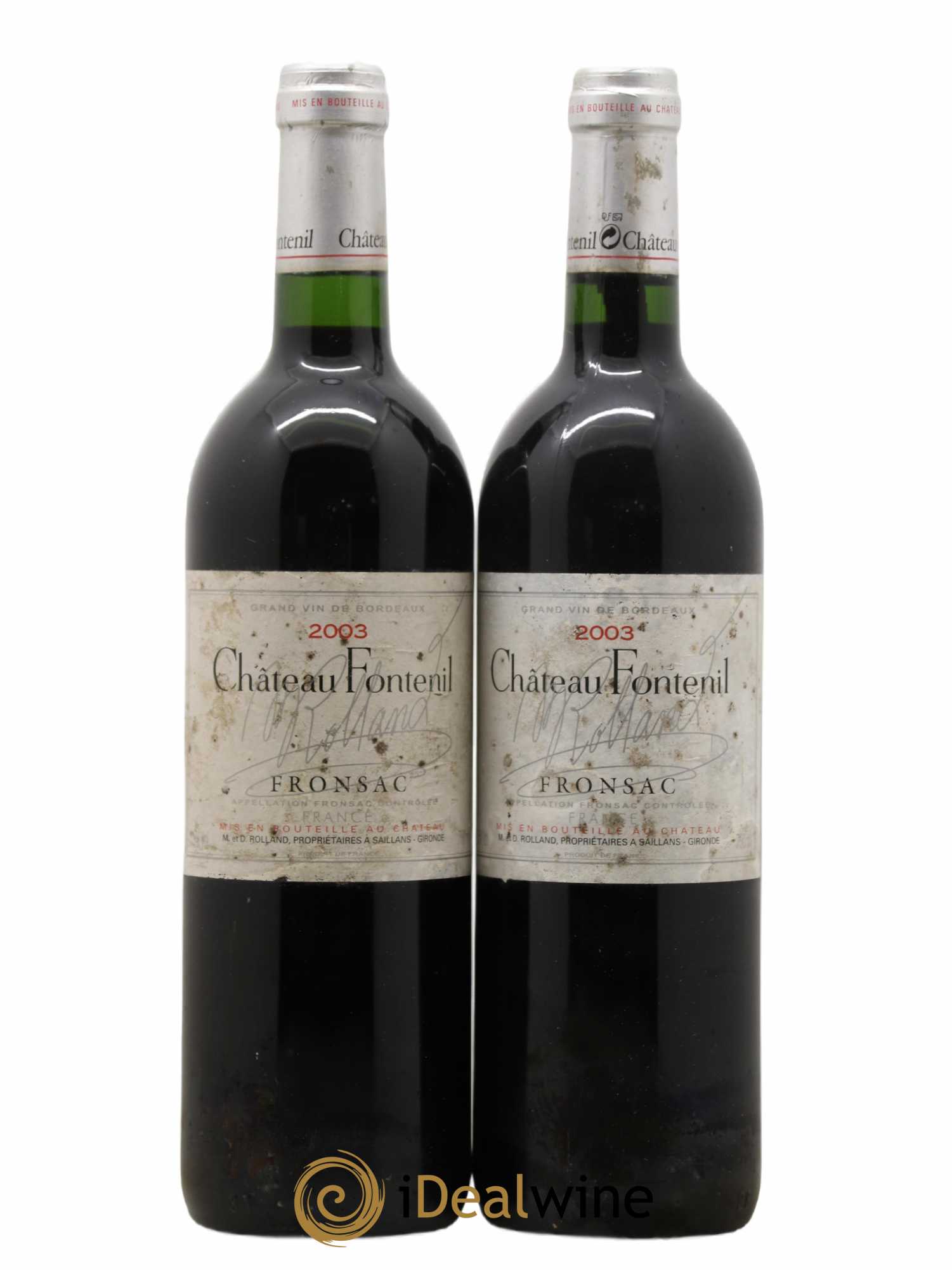 Château Fontenil 2003 - Lot de 2 bouteilles - 0
