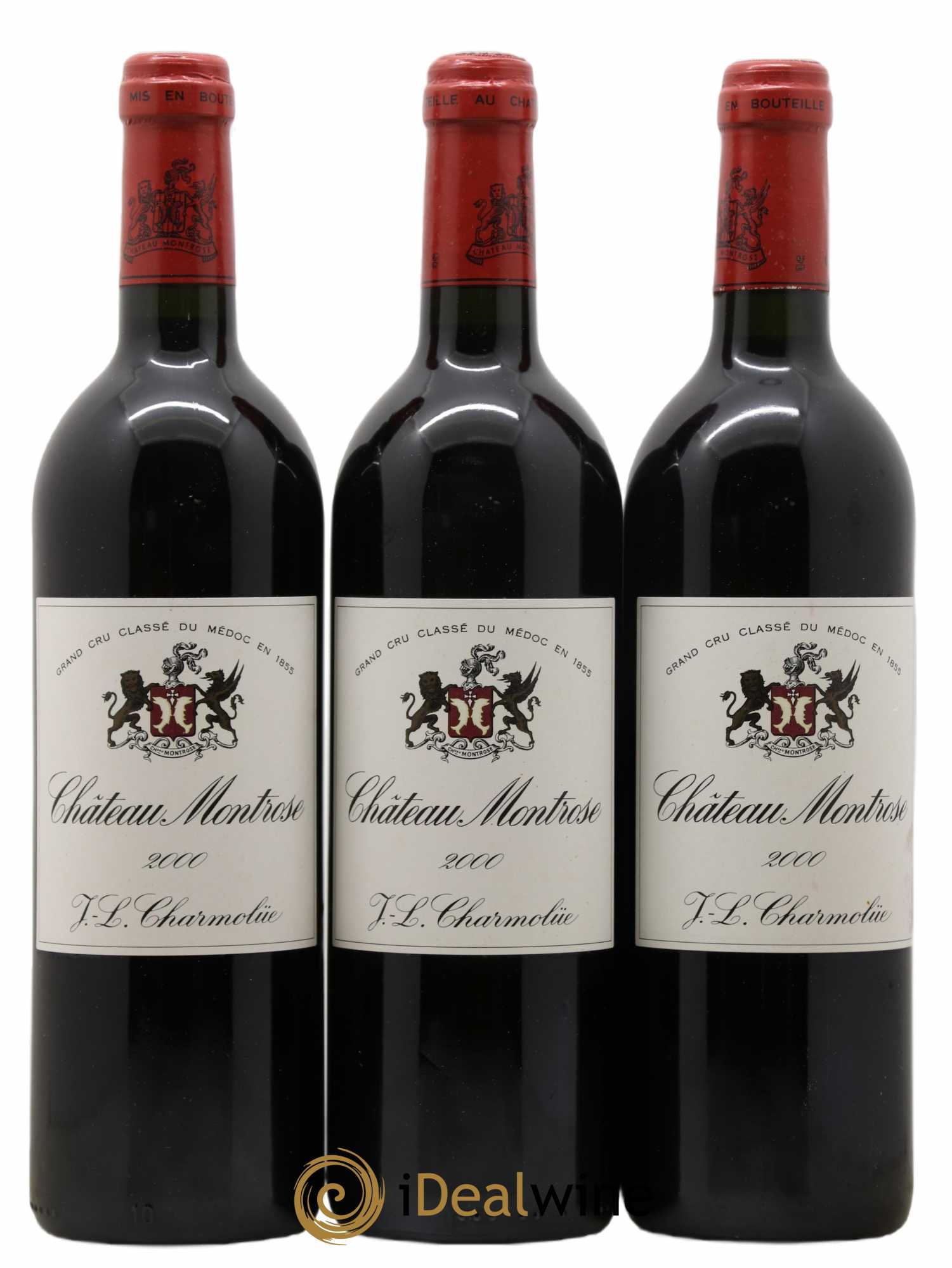 Château Montrose 2ème Grand Cru Classé 2000 - Lot de 3 bouteilles - 0